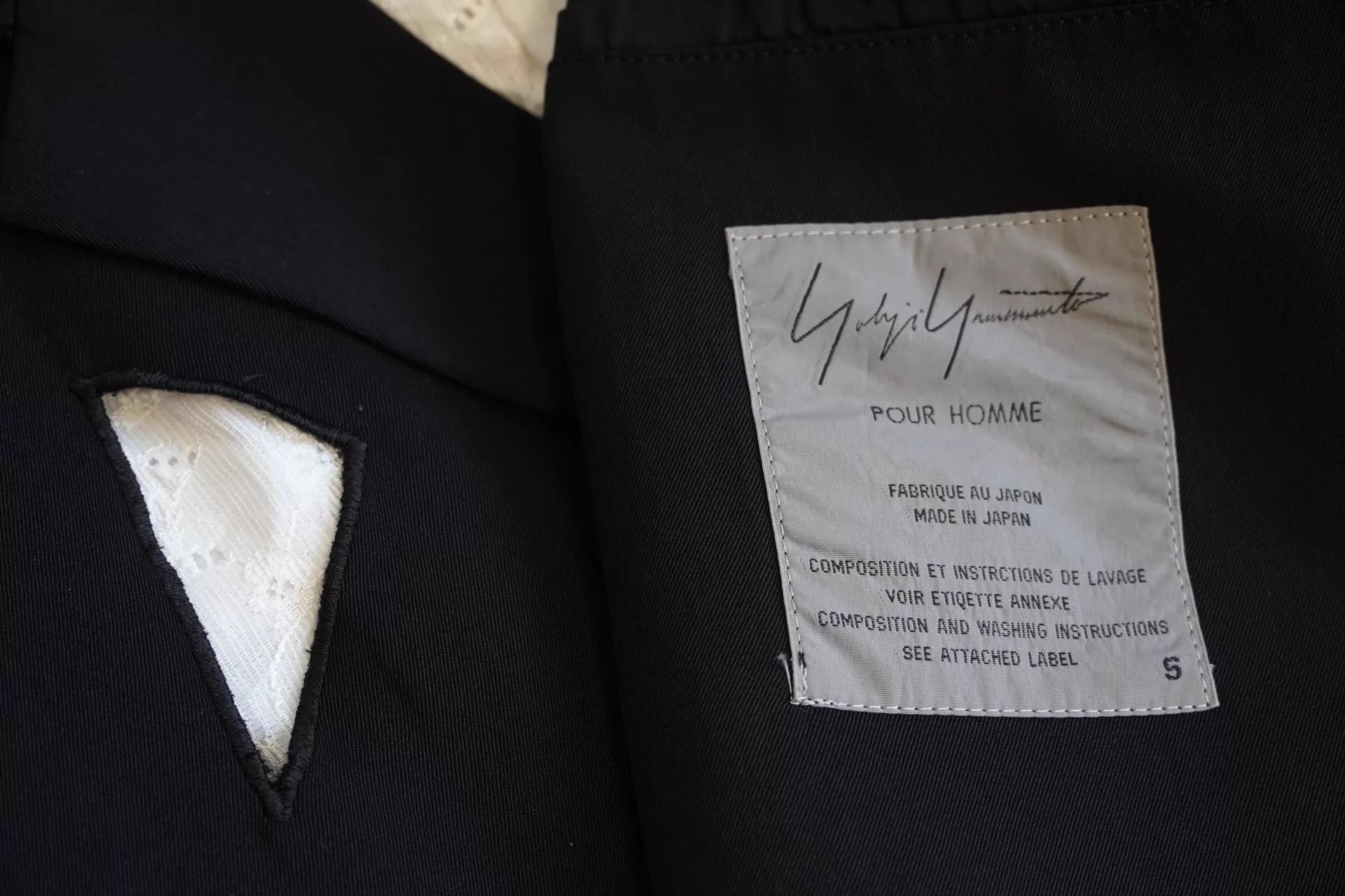 Yohji Yamamoto Yohji Yamamoto 92SS Tri-Panel Cutout Wool Jacket Size US S / EU 44-46 / 1 - 5 Thumbnail