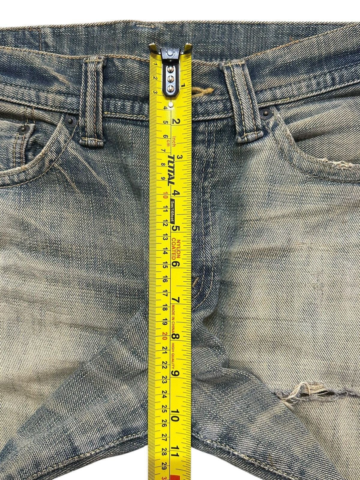 Japanese Brand Vintage Japanese Brand Blue Mud Wash Distress Style Loose Size US 31 - 15 Thumbnail