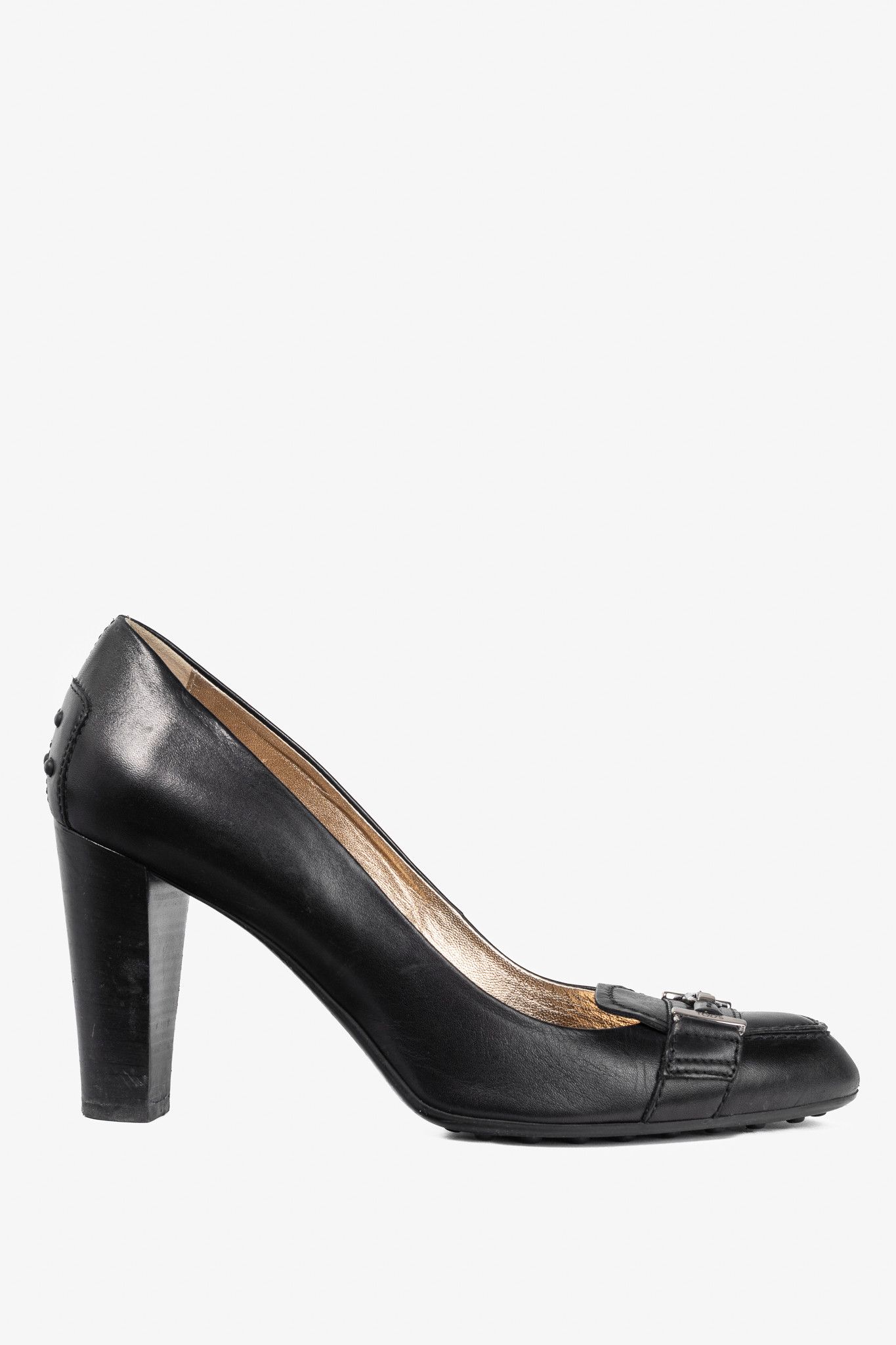 Tod's Tod’s Black Leather Horsebit Pumps Size US 10.5 / IT 40.5 - 1 Thumbnail