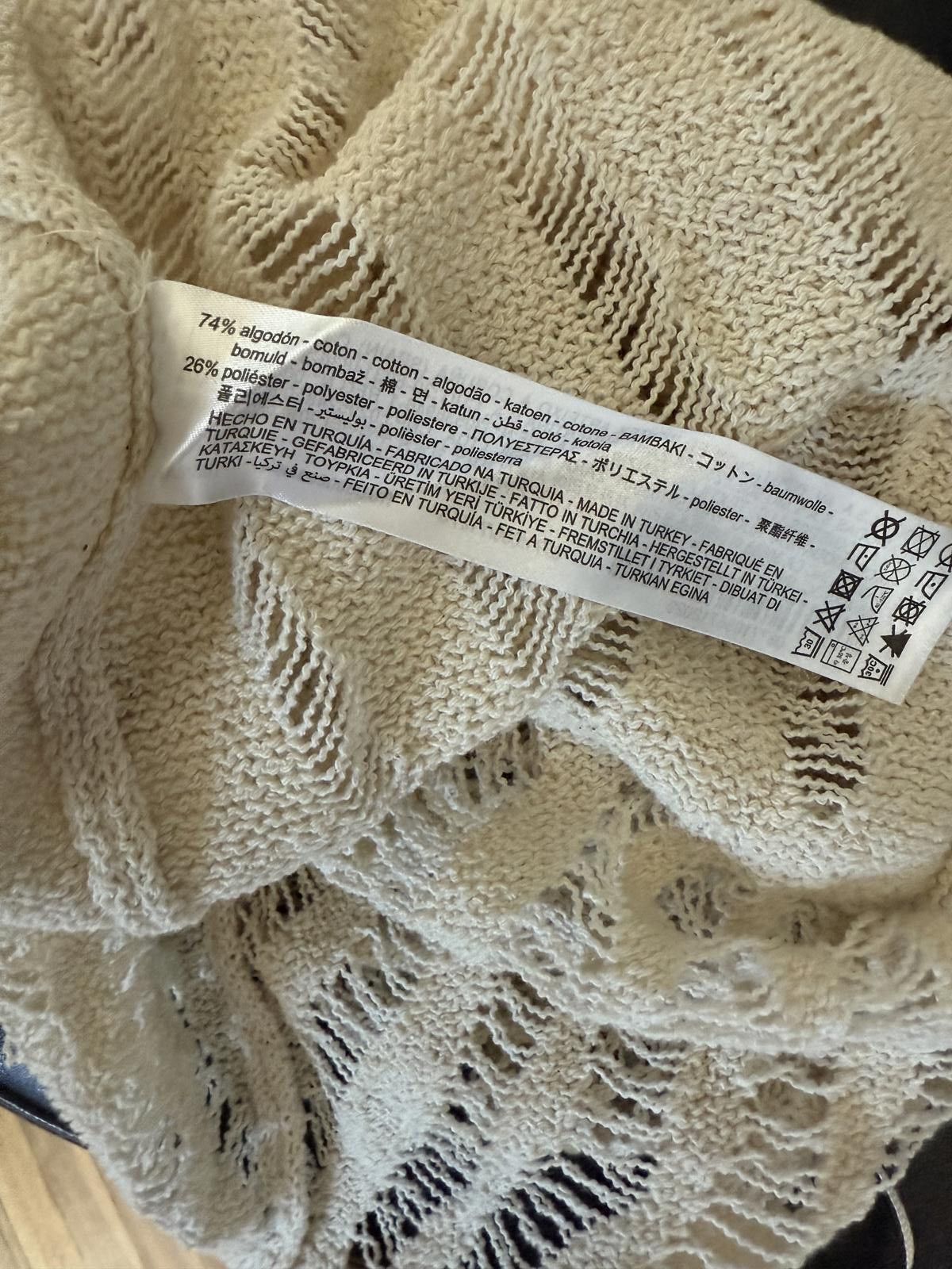 Zara ZARA NWT Asymmetrical Open-Knit Tank Top – Cream SMALL Size S / US 4 / IT 40 - 6 Thumbnail