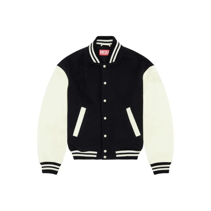 Diesel Diesel Color Blocked Long Sleeve Baseball Jacket 0079 Size US L / EU 52-54 / 3 - 1 Thumbnail