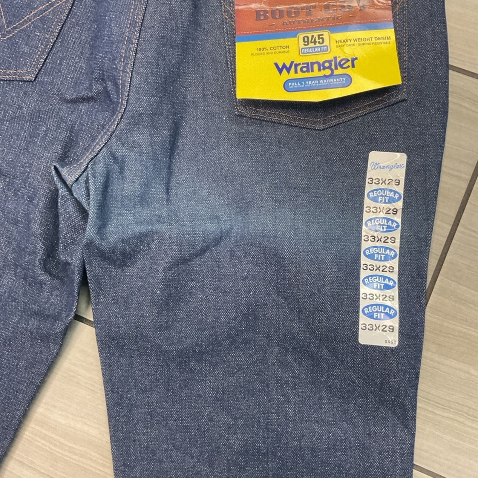 Wrangler Wrangler 945 NAV Regular Fit Boot Cut Jeans Size US 33 - 5 Thumbnail
