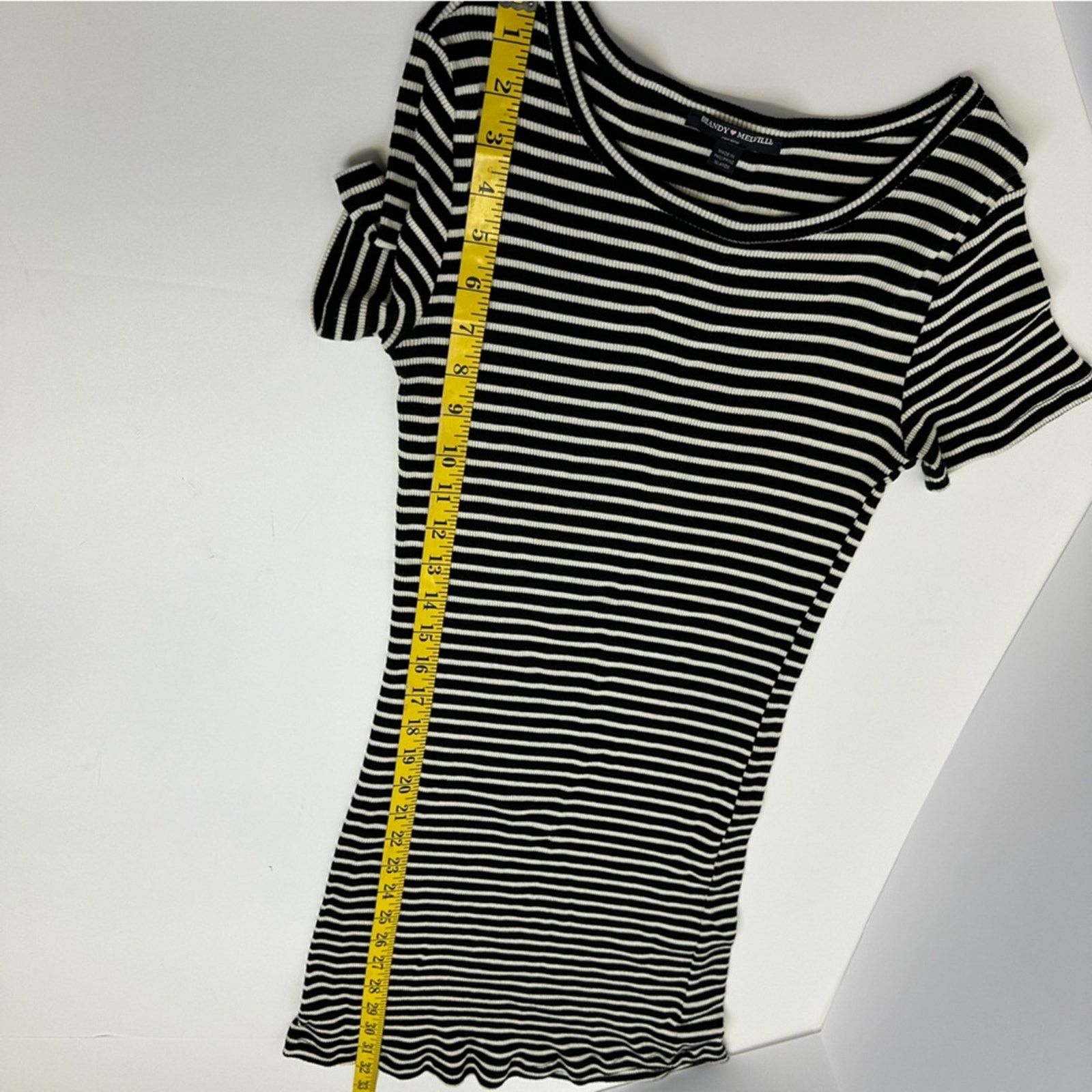 Brandy Melville Brandy Melville Striped Black & White Ribbed Dress - XS/S Size XS / US 0-2 / IT 36-38 - 8 Thumbnail