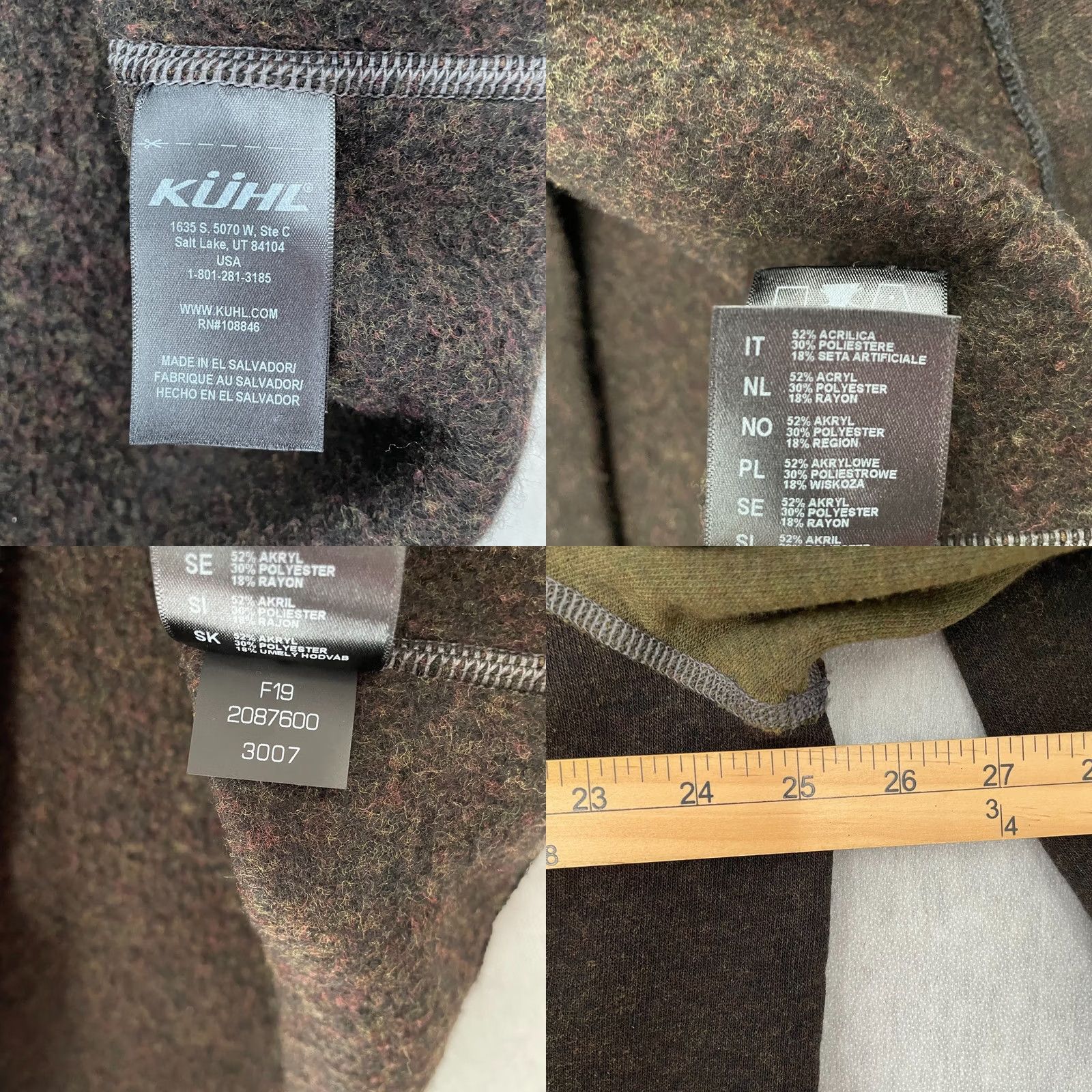 Vintage Kuhl Revel Sweater Adult 2XL Brown 1/4 Zip Pullover Fleece Outdoor Performance Shirt Size US XXL / EU 58 / 5 - 8 Thumbnail