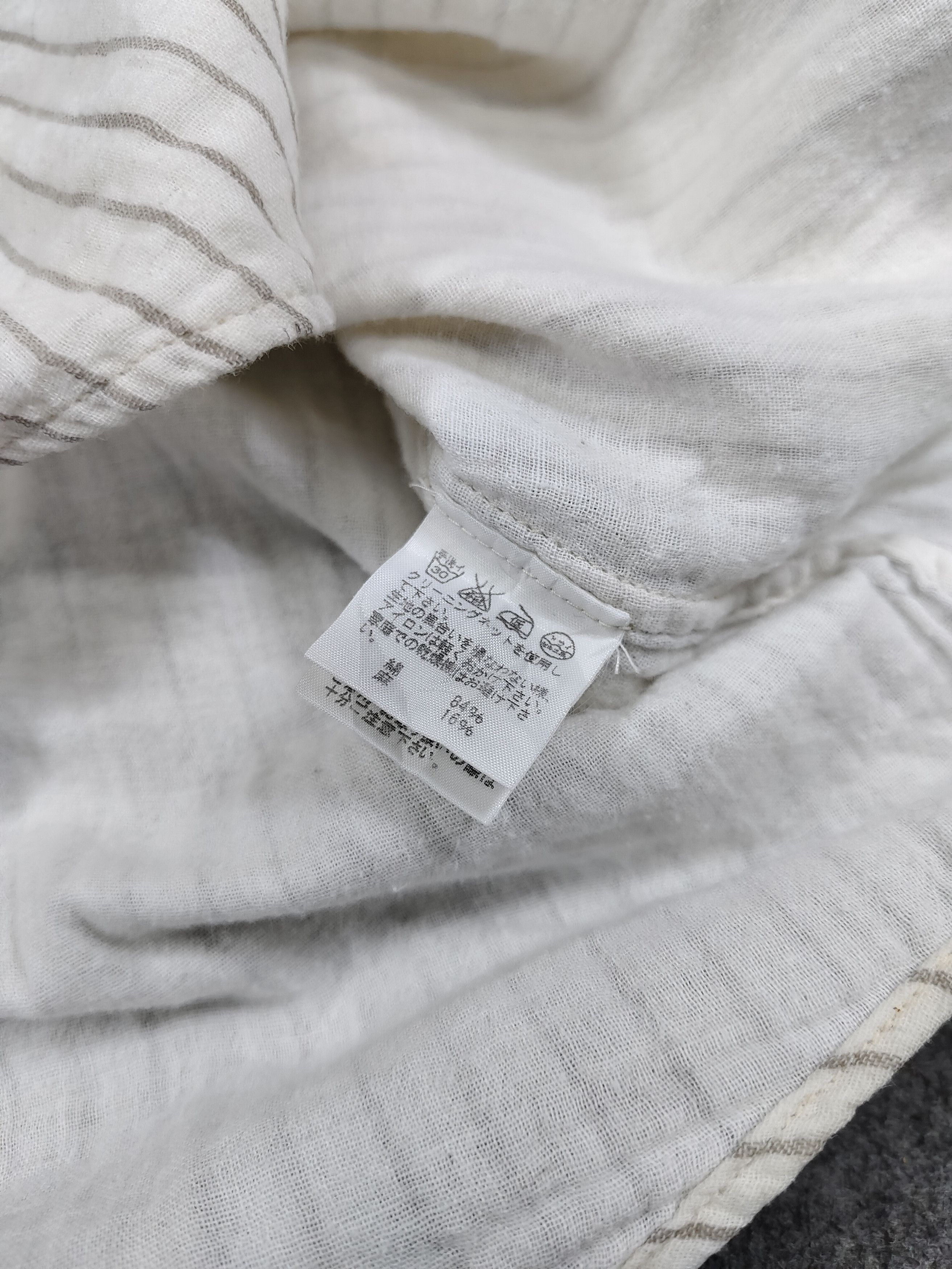 Issey Miyake 🇯🇵 Plantation 🇯🇵 By Issey Co Striped Shirt Size M / US 6-8 / IT 42-44 - 9 Thumbnail