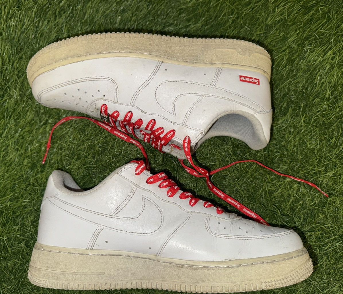 Nike × Supreme Nike Air Force 1 AF1 Supreme Sneakers Size US 8.5 / EU 41-42 - 5 Thumbnail