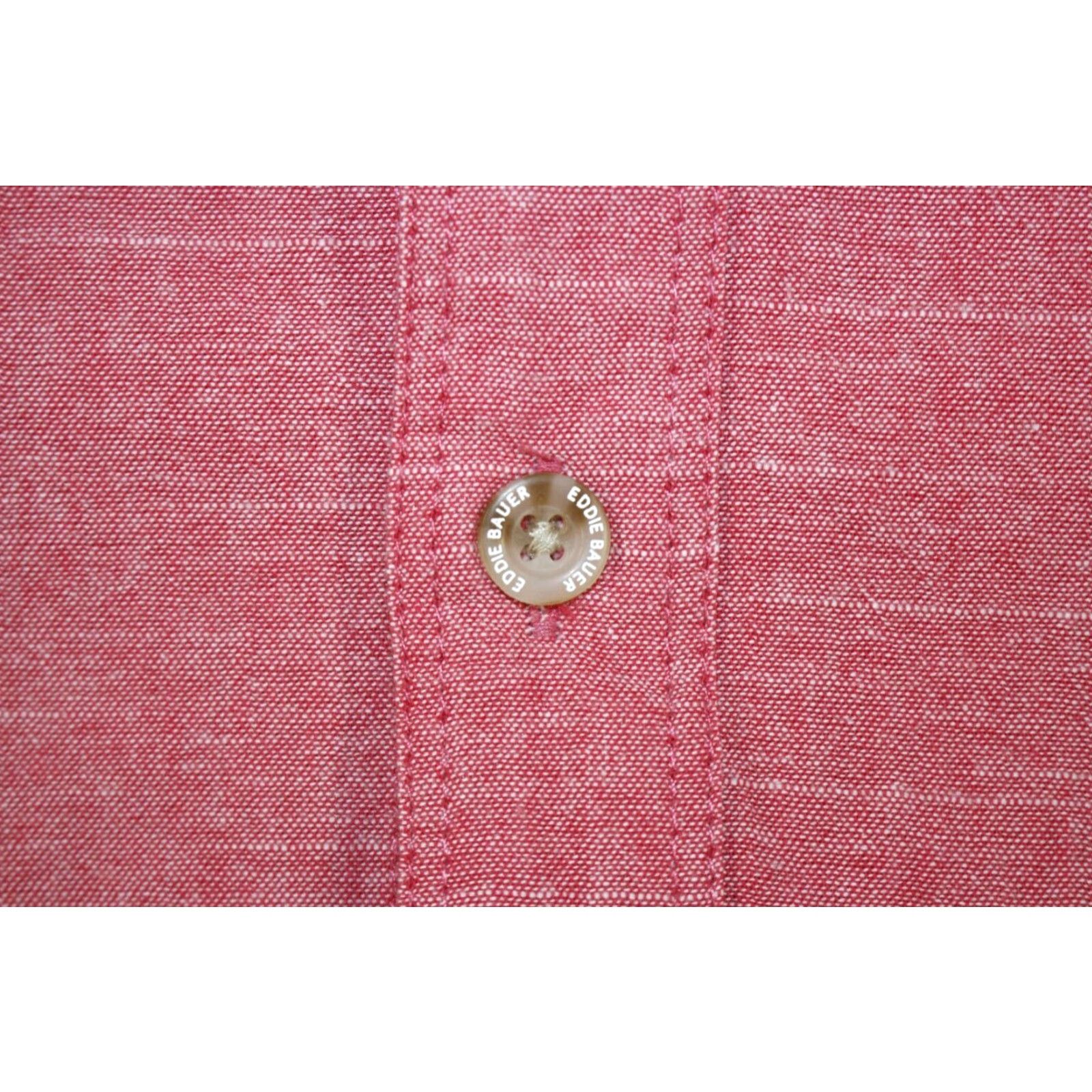 Eddie Bauer Eddie Bauer Grifton Short Sleeve Cotton Button Down Shirt Red Men's L Size US L / EU 52-54 / 3 - 2 Thumbnail