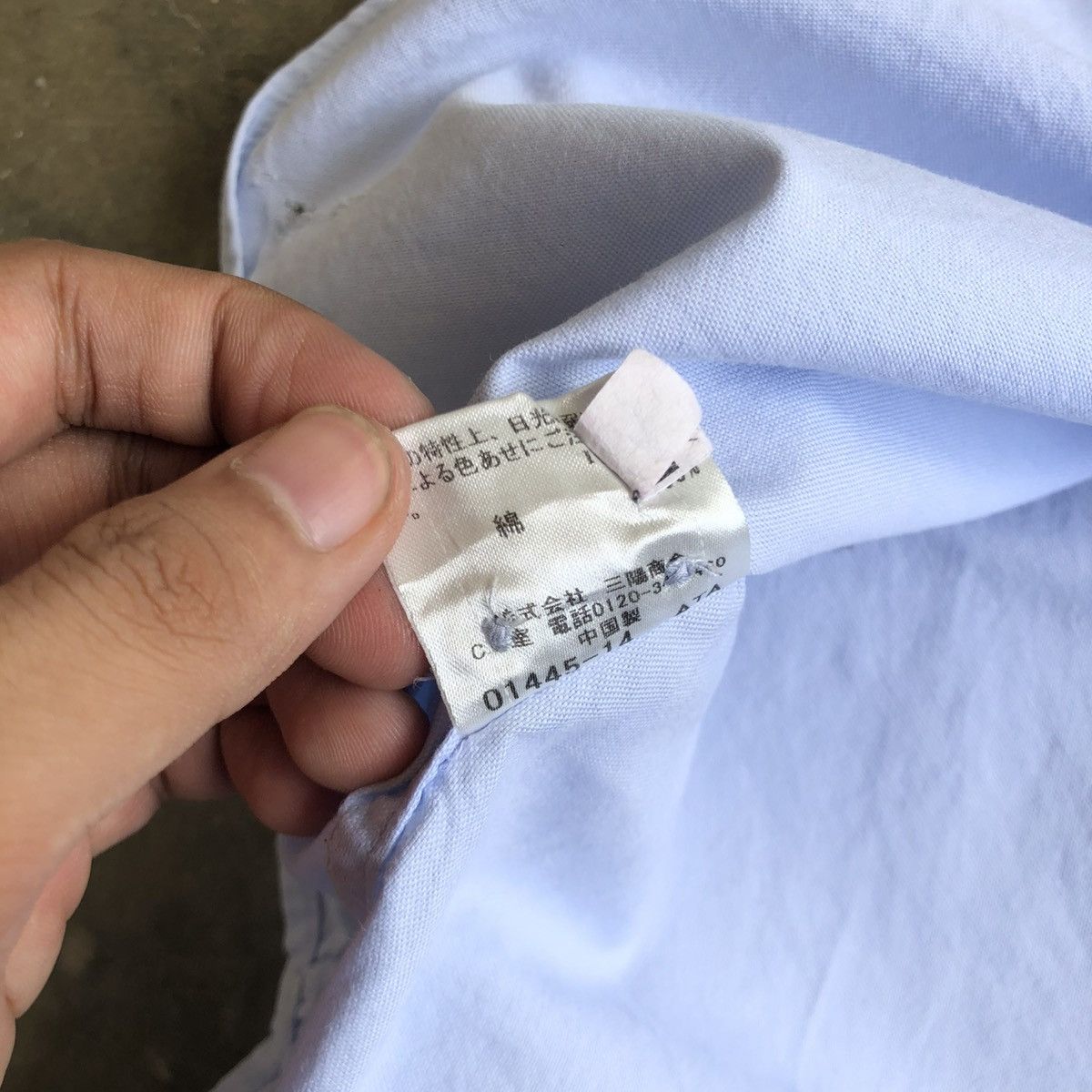 Burberry Vintage Burberry Black Label Pocket Logo Shirt Blue Luxury Size US M / EU 48-50 / 2 - 16 Thumbnail