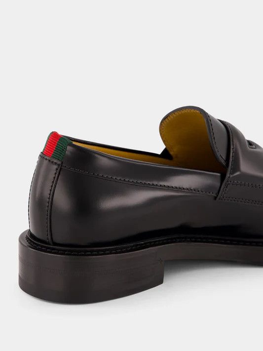 Gucci o1mt1gz0925 Men's Loafers With Web in Black Size US 7.5 / EU 40-41 - 6 Thumbnail