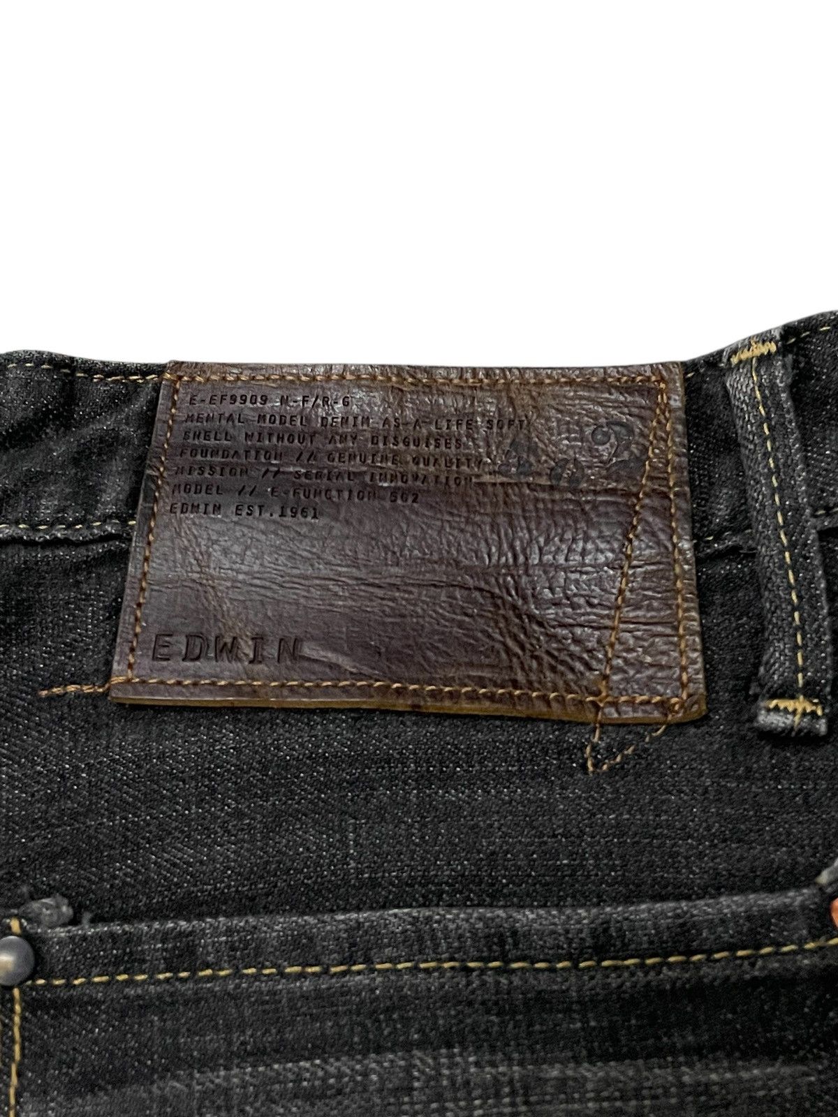 Beauty Beast × Edwin × Japanese Brand Vintage Edwin E Function Engineered Spiral Leg Jeans Size US 30 / EU 46 - 13 Thumbnail