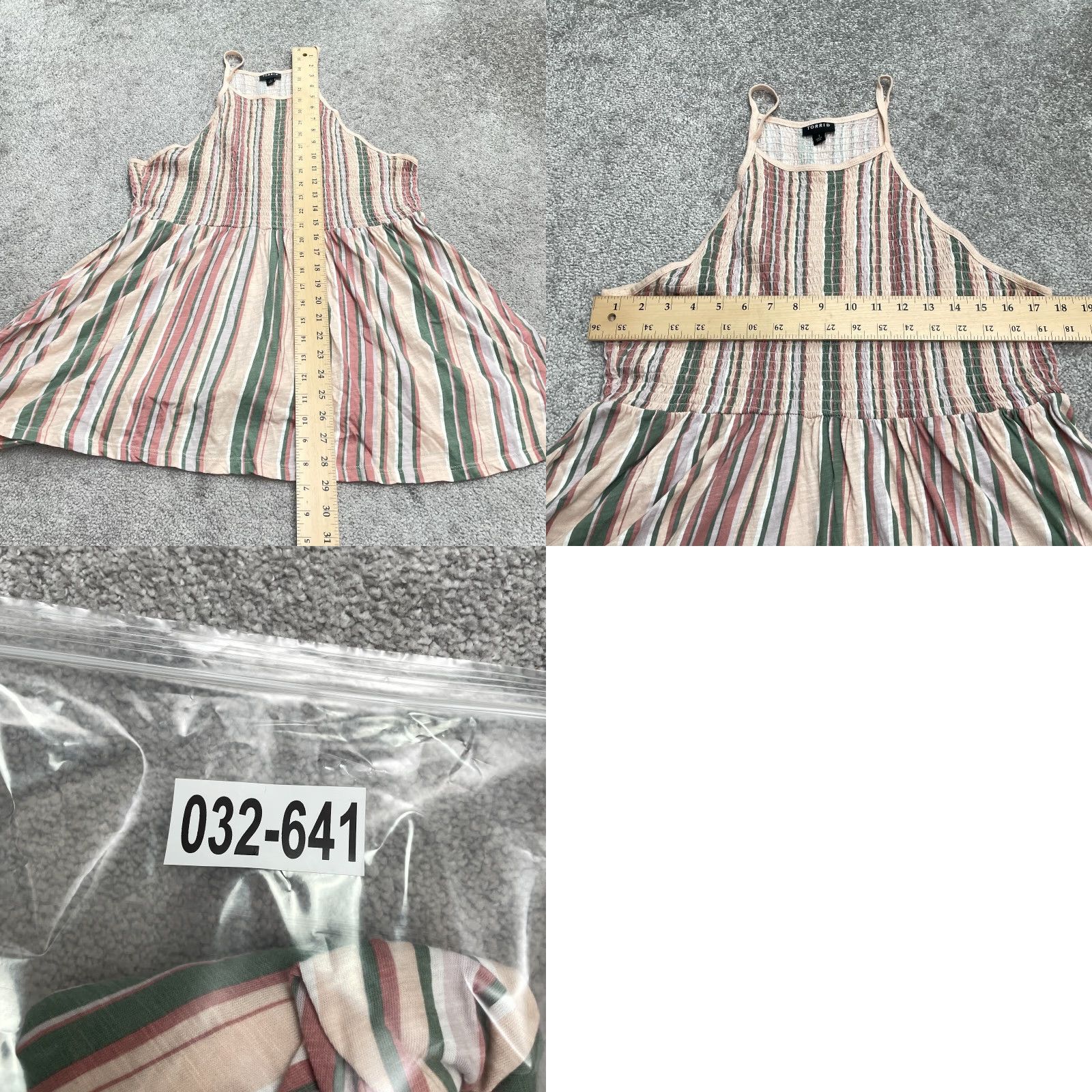 Torrid Torrid Tank Top Halter Tunic Women 1X Multicolor Striped Beach Casual Knit Cotton Blend Sleeveless Size XL / US 12-14 / IT 48-50 - 8 Thumbnail