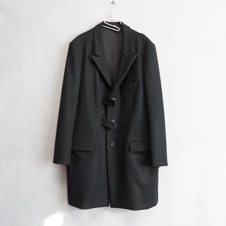 Yohji Yamamoto 23AW flannel strap long jacket-2505