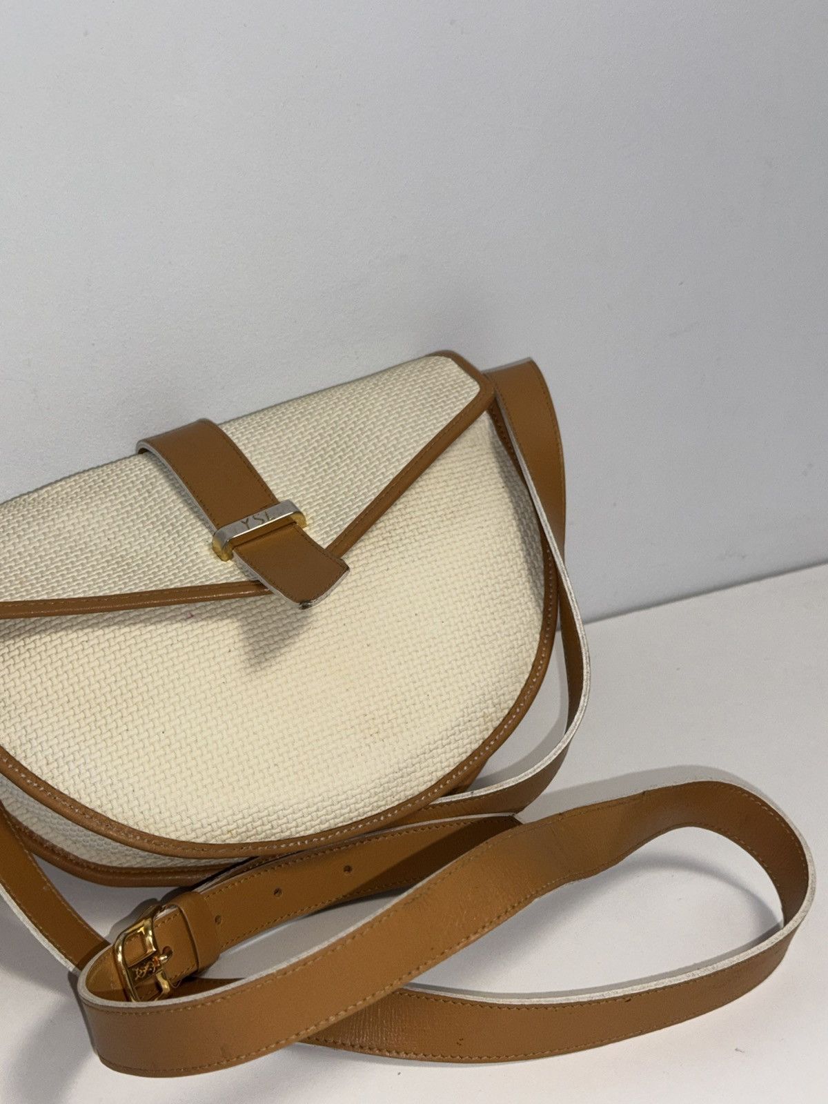Yves Saint Laurent YVES SAINT LAURENT Shoulder Bag PVC x Leather Size ONE SIZE - 2 Thumbnail
