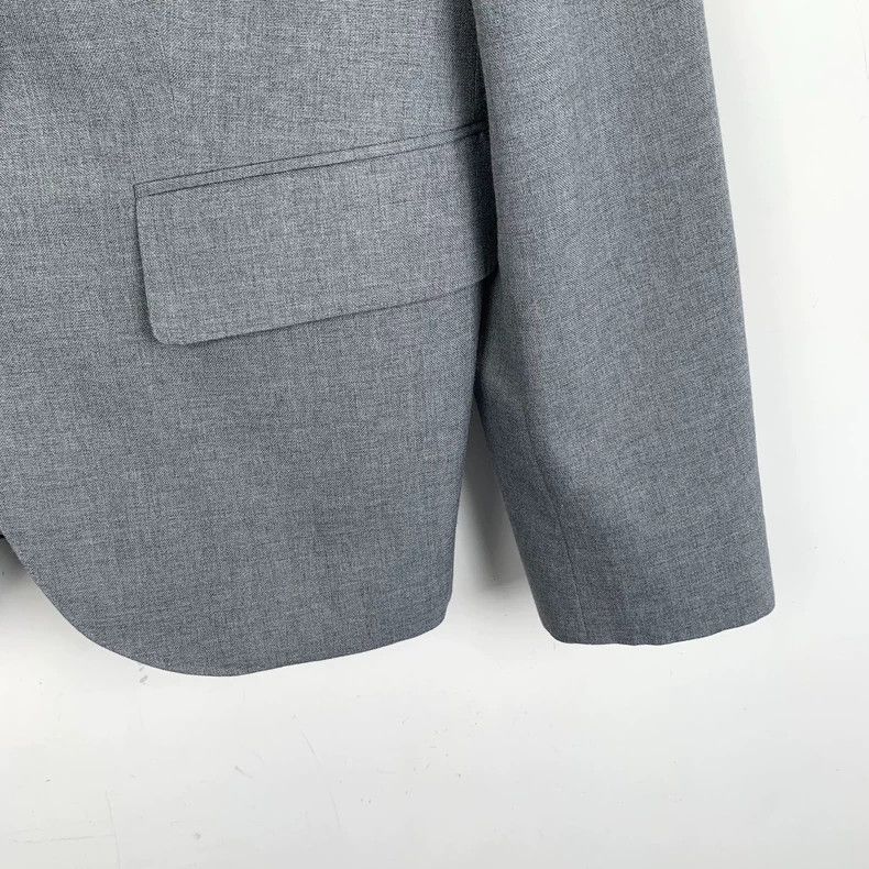 Thom Browne Thom Browne Dark gray wool lapel single-breasted suit 2503- Size 42R - 4 Thumbnail