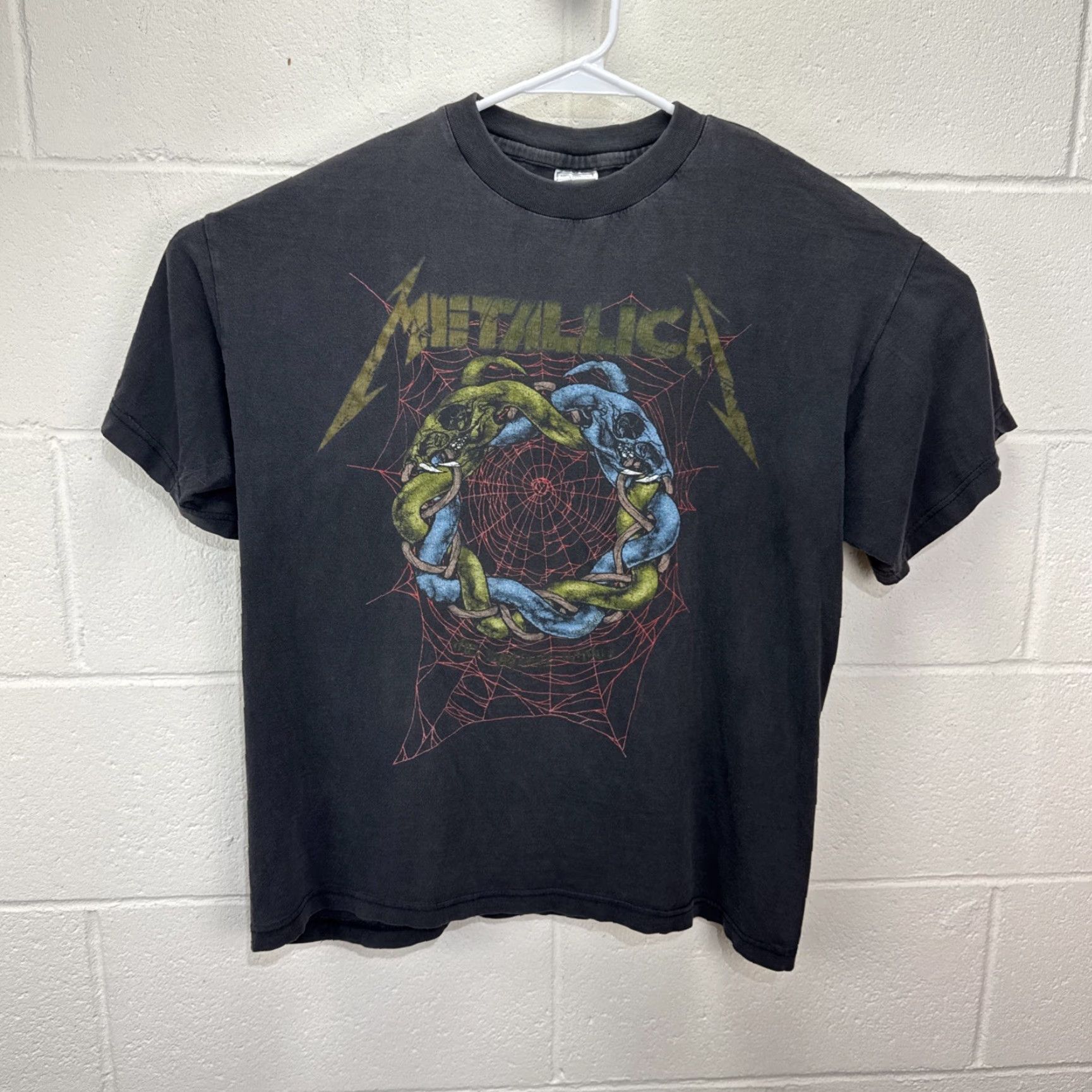 Vintage VINTAGE Metallica T-Shirt 1990s Graphic Tee Short Sleeve Men Large Black Band Merch Grunge Style Size US L / EU 52-54 / 3 - 2 Thumbnail