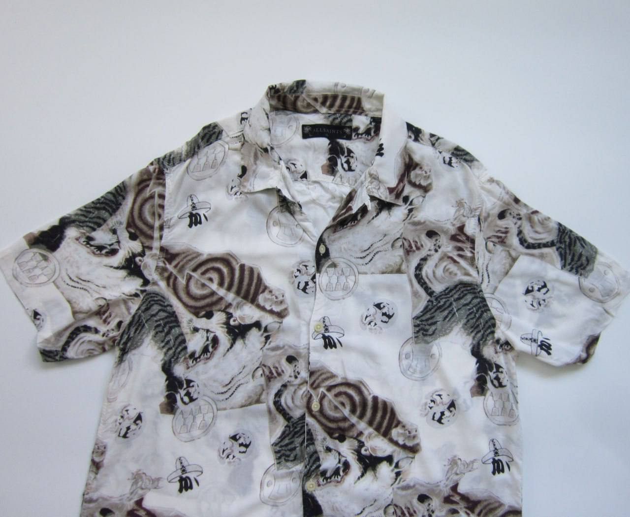 Allsaints Allsaints Akita SS Shirt Hawaiian Floral Tiger Beast Size US XL / EU 56 / 4 - 2 Thumbnail