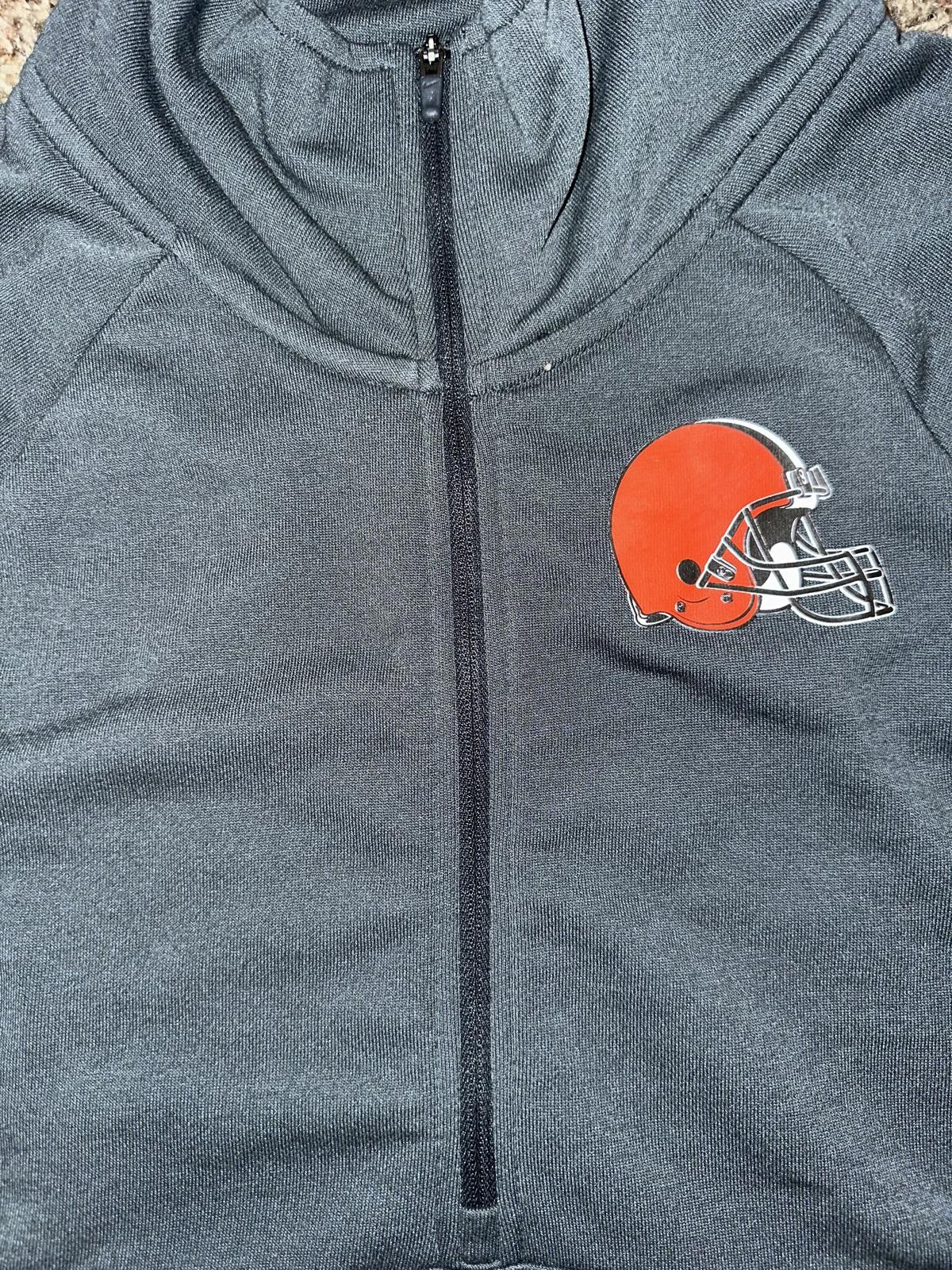 Nike Nike Women's Cleveland Browns Premium Raglan Performance Half-Zip Sweatshirt Size M / US 6-8 / IT 42-44 - 3 Thumbnail