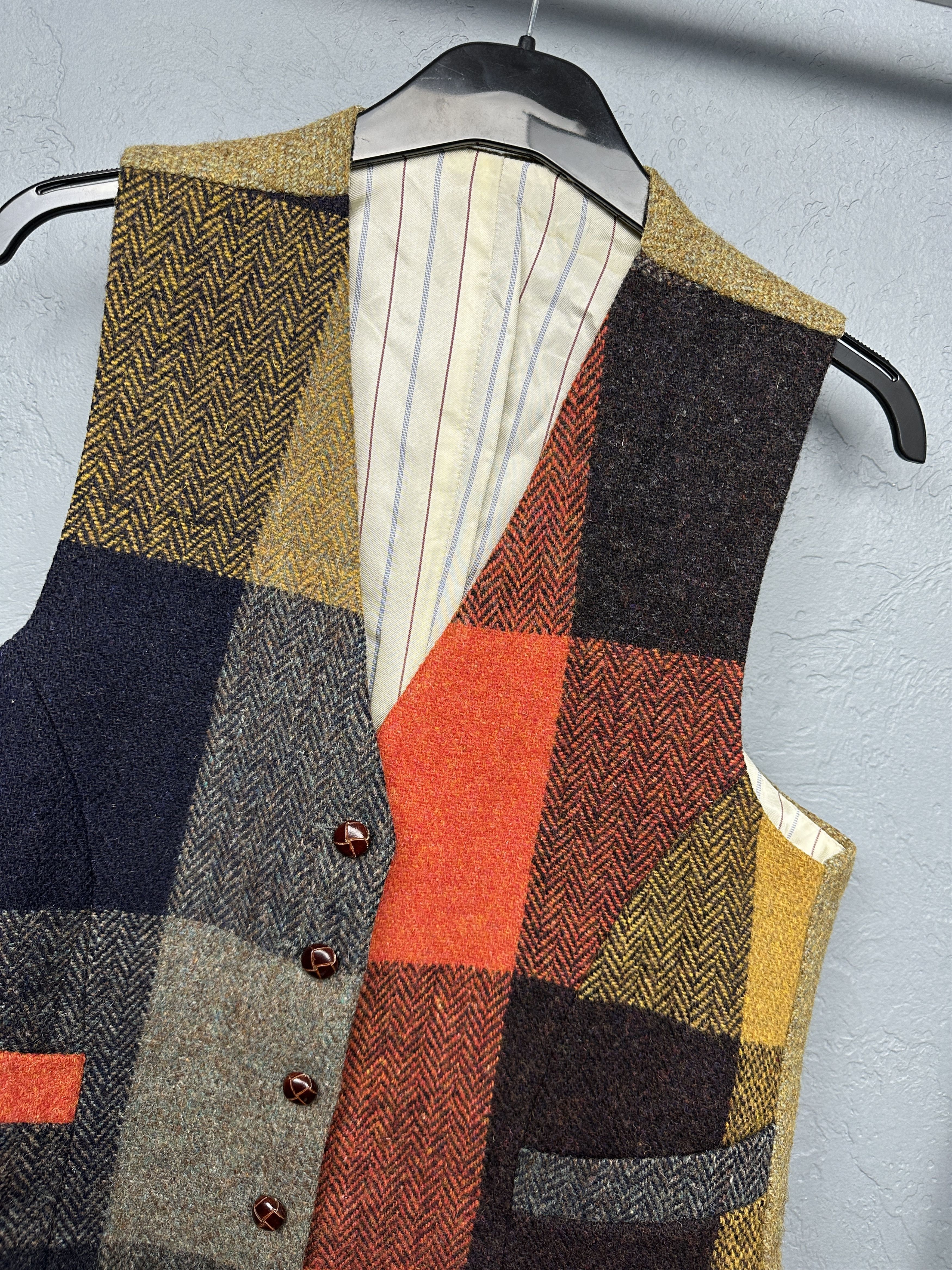 Harris Tweed Harris Tweed Womens Wool Vest Gilet Waistcoat Size M / US 6-8 / IT 42-44 - 2 Thumbnail