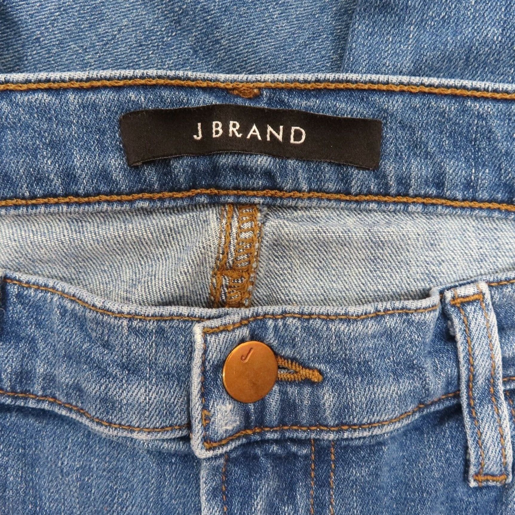 J Brand J Brand Jeans Ellis Echo Blue Wash Denim Straight Leg 27 Womens Cotton Blend 5-Pocket Stretch Regular Vintage No Size 27" / US 4 / IT 40 - 5 Thumbnail