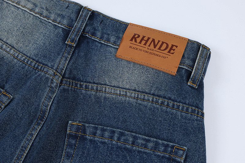 Jean American retro street style washed denim jeans for men Size US 32 / EU 48 - 5 Thumbnail