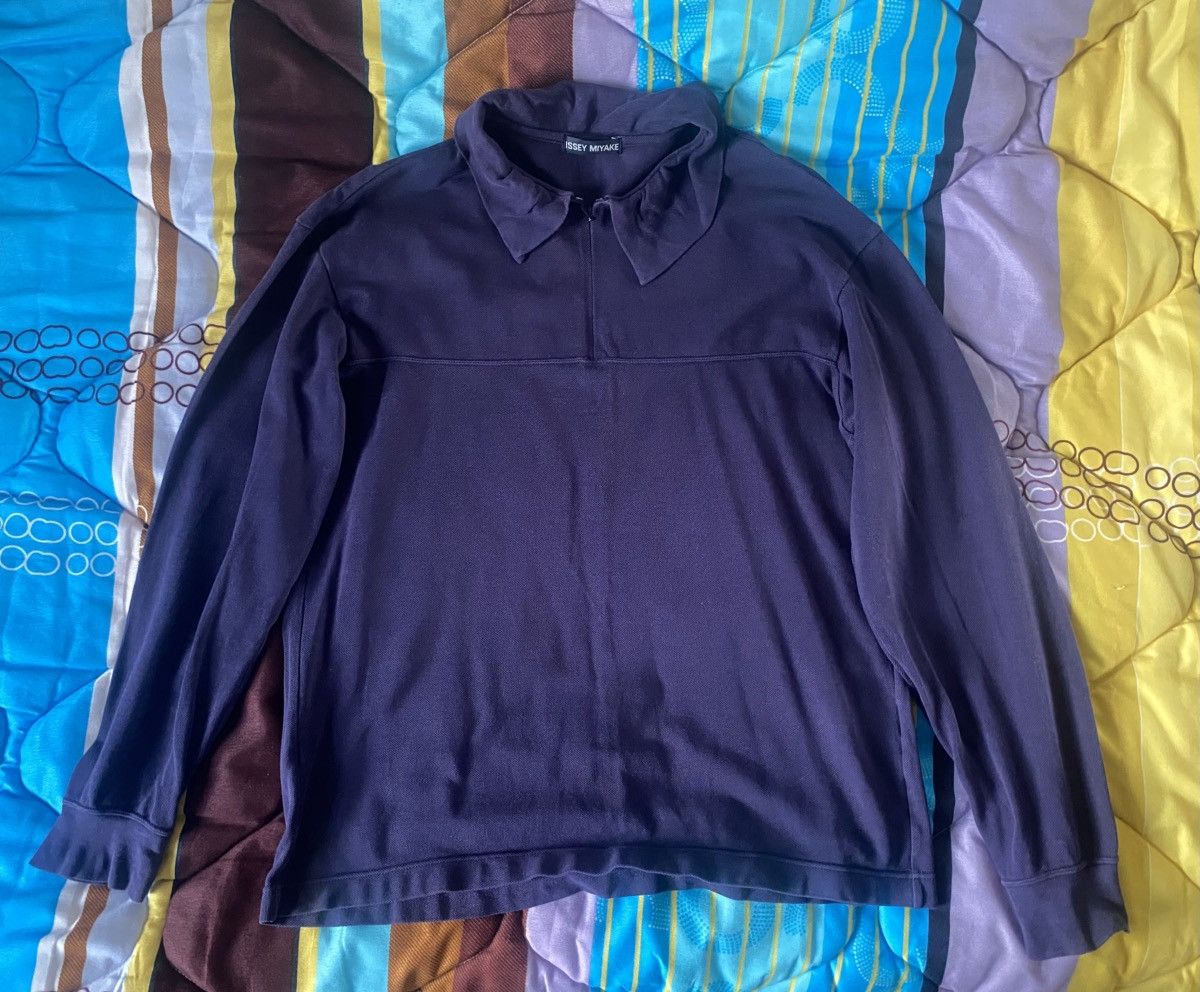 Issey Miyake ISSEY MIYAKE Purple quarter zip Size US L / EU 52-54 / 3 - 1 Thumbnail
