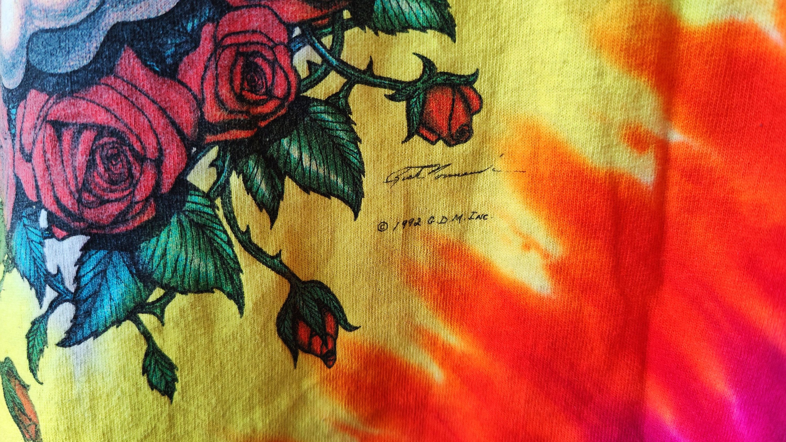 Band Tees Grateful Dead 1992 Space Your Face RARE Vintage 90s Tshirt Size US XL / EU 56 / 4 - 4 Thumbnail