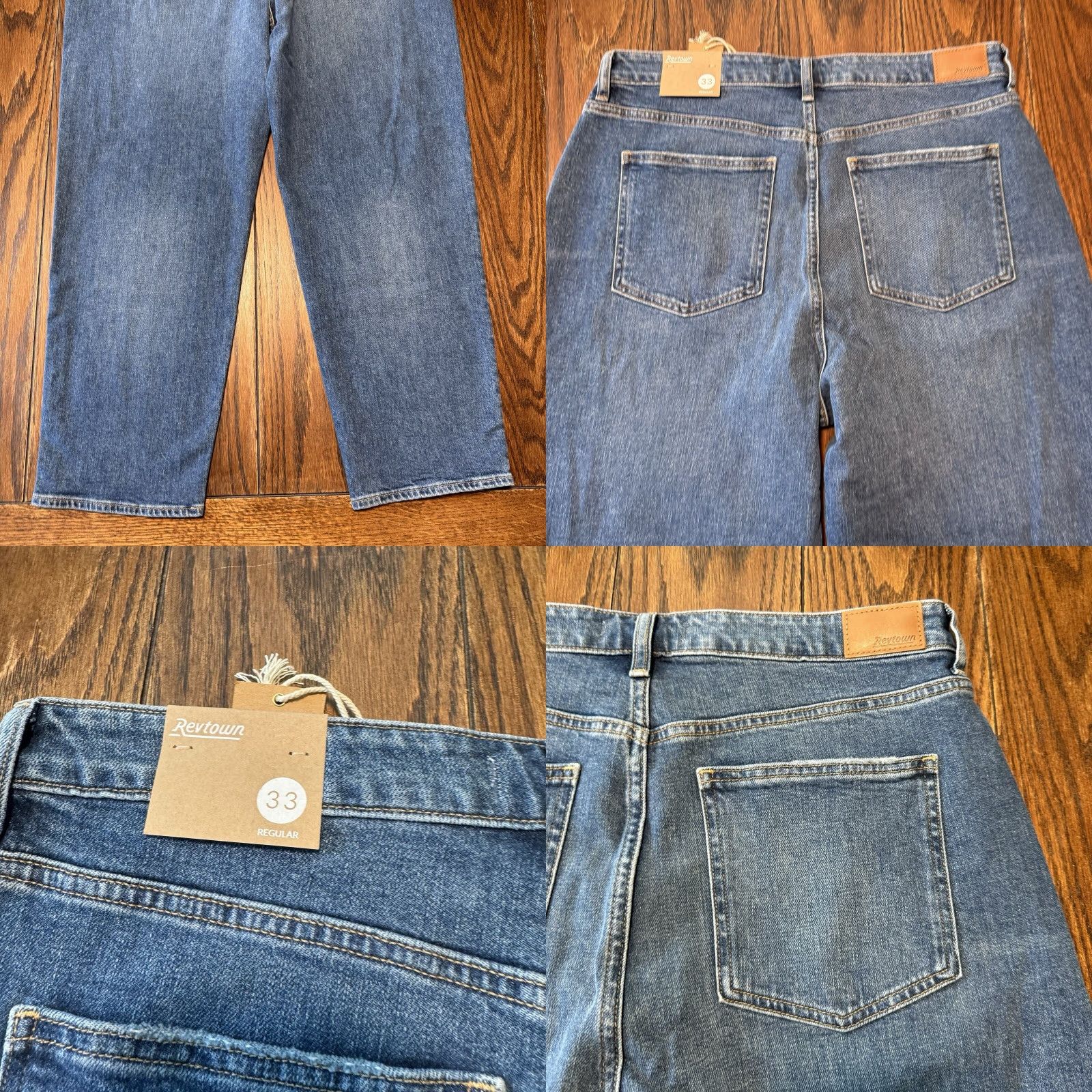 Vintage Revtown Jeans Womens Size33R Medium Wash Blue New Size 24" / US 00 / IT 34 - 9 Thumbnail