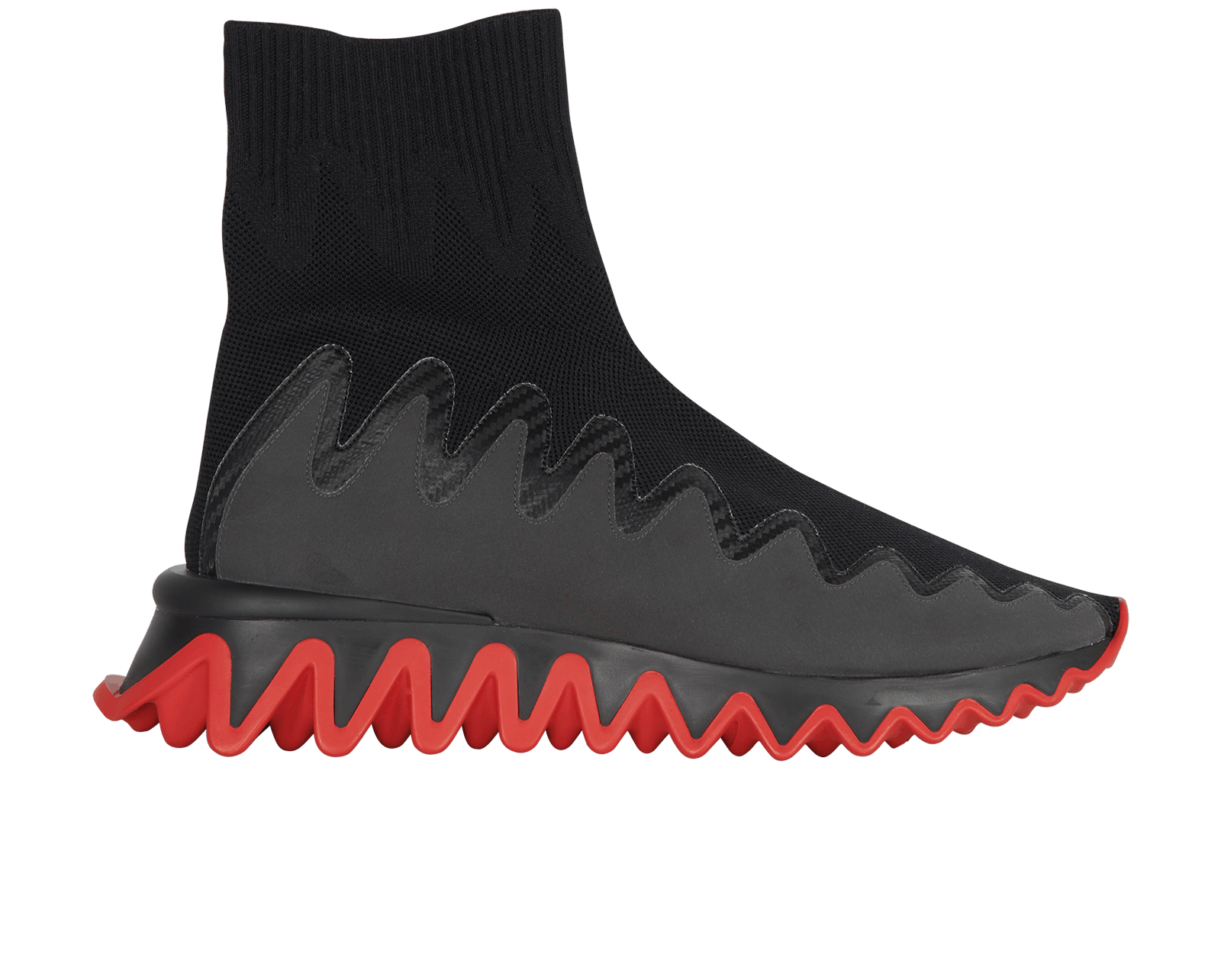 o1s1wg110325 SHARKY SOCK in Black