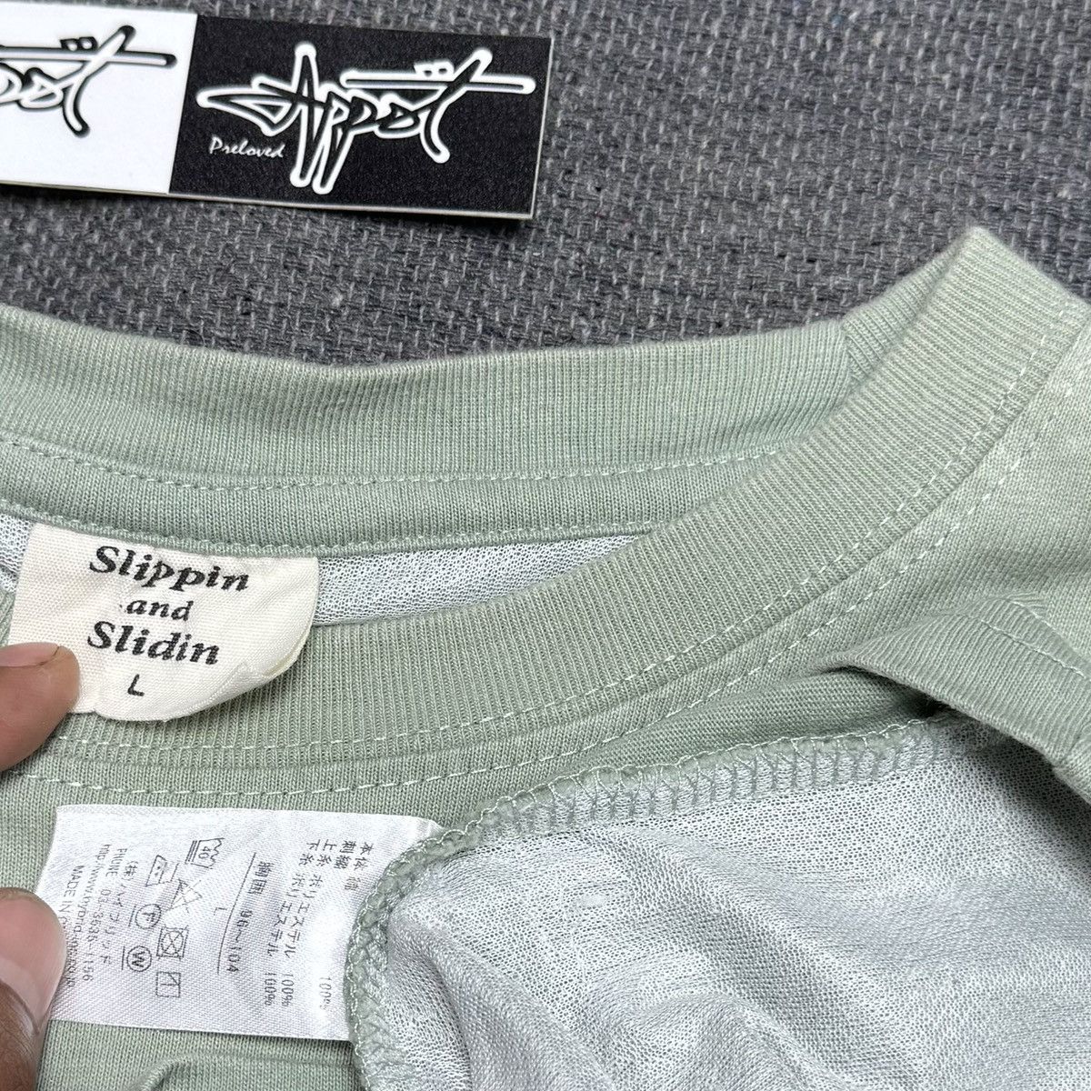 Designer × Japanese Brand Slippin and slidin longslevee Tee back Art Size L / US 10 / IT 46 - 4 Thumbnail