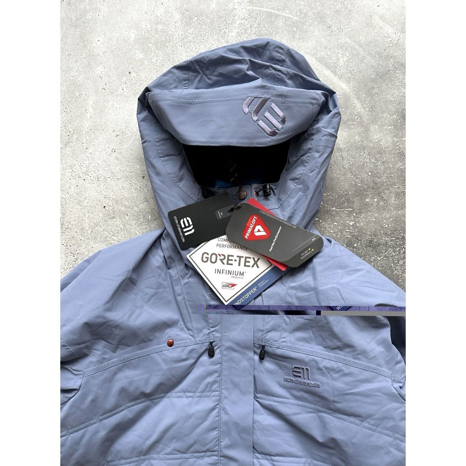 Vintage STATE OF ELEVENATE E11 JACKET GORE-TEX SKI WOMEN'S L STONEWASH WATERPROOF Puffer Jacket Size L / US 10 / IT 46 - 4 Thumbnail
