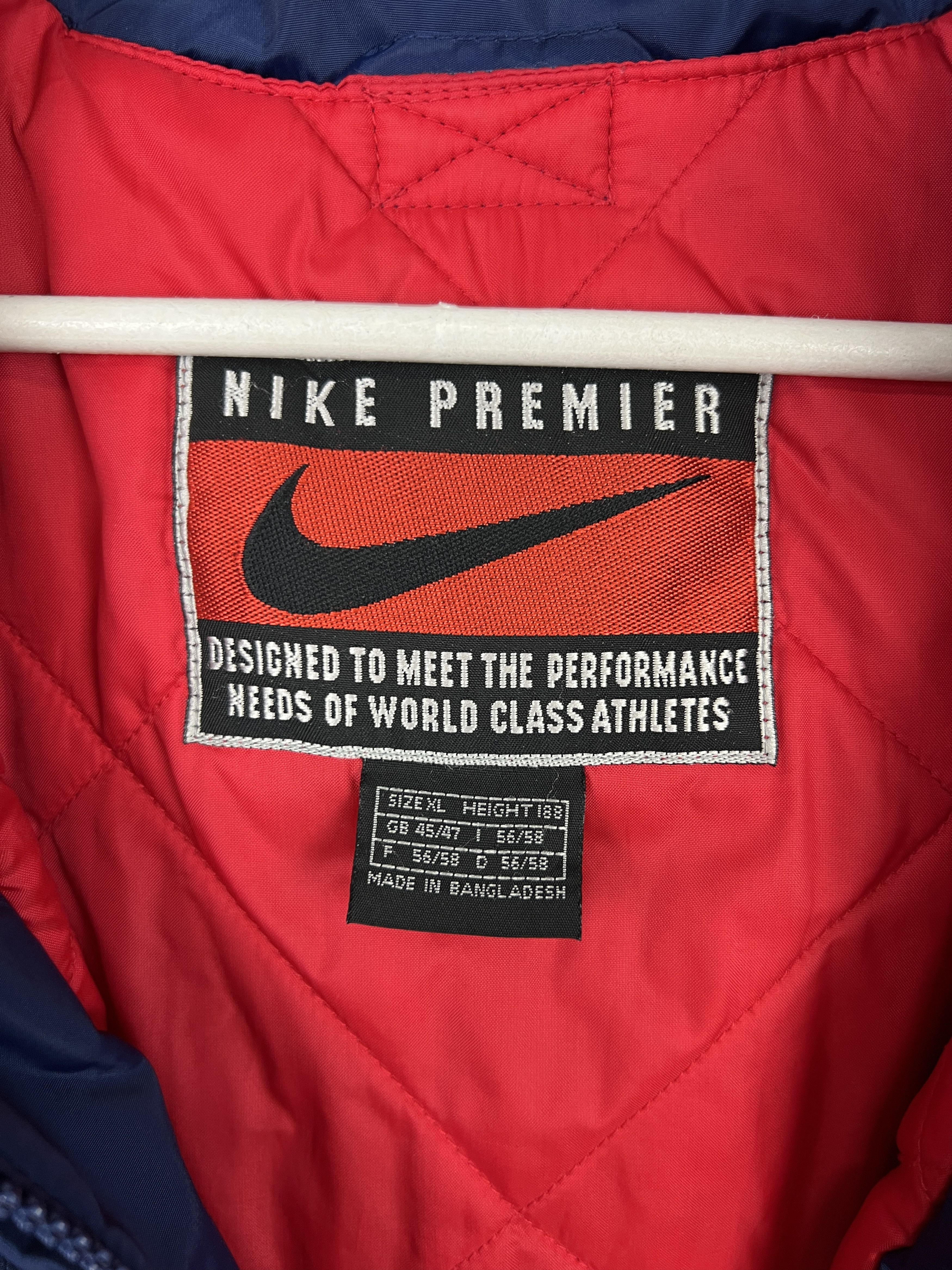 Nike Vintage 90's Nike Arsenal Football Jacket Soccer Bomber Size US XL / EU 56 / 4 - 12 Thumbnail