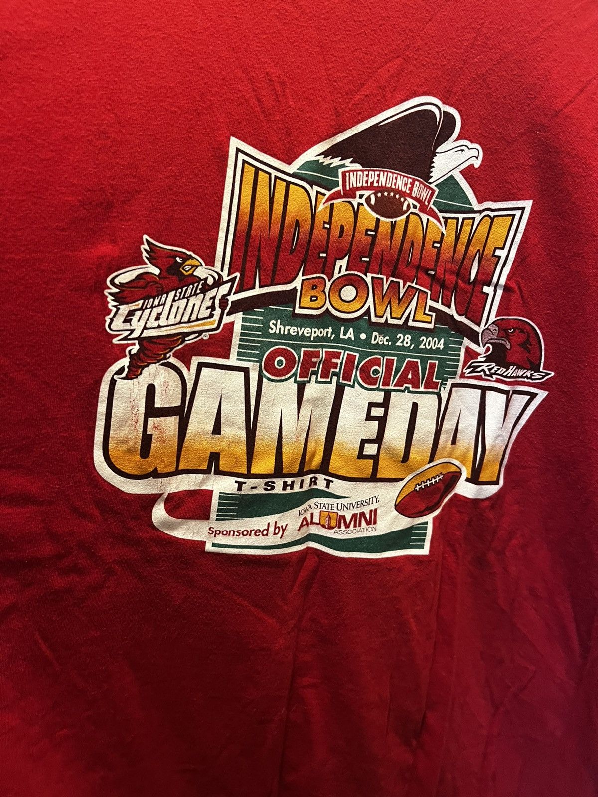 Jerzees Graphic T Shirt Independence Bowl 2004 iowa state miami ohio Size US XXL / EU 58 / 5 - 2 Thumbnail