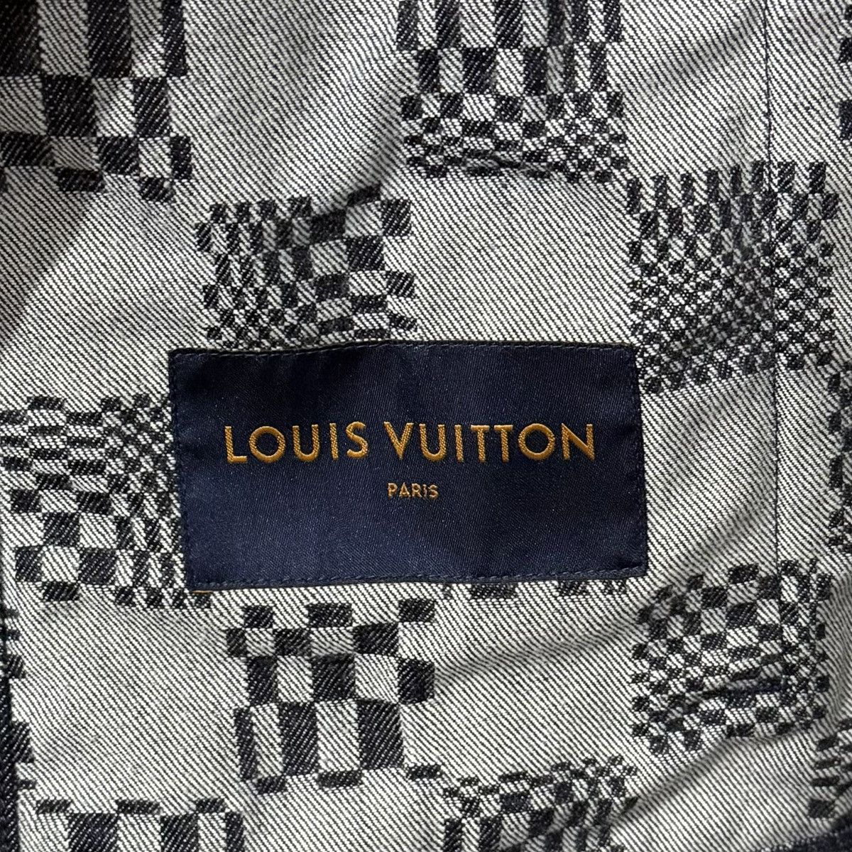 Louis Vuitton Louis Vuitton Virgil Abloh Distorted Damier Denim Jacket NEW Size US M / EU 48-50 / 2 - 13 Thumbnail