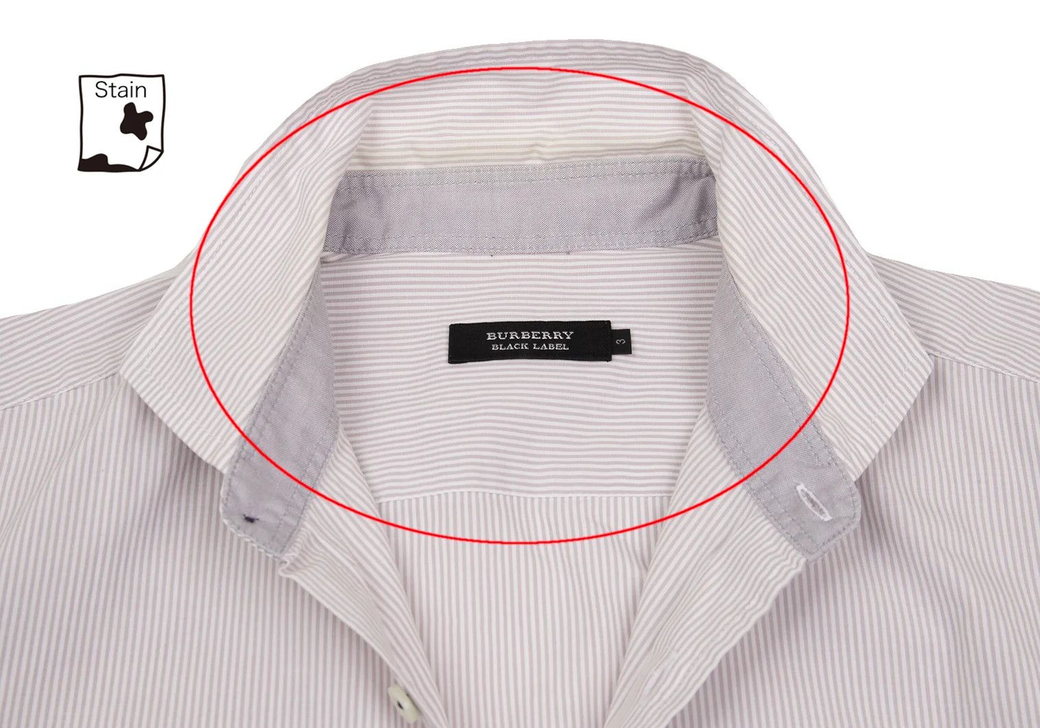 Burberry Cotton Stripe 7/8 Sleeve Shirt in Light Purple Size US S / EU 44-46 / 1 - 4 Thumbnail
