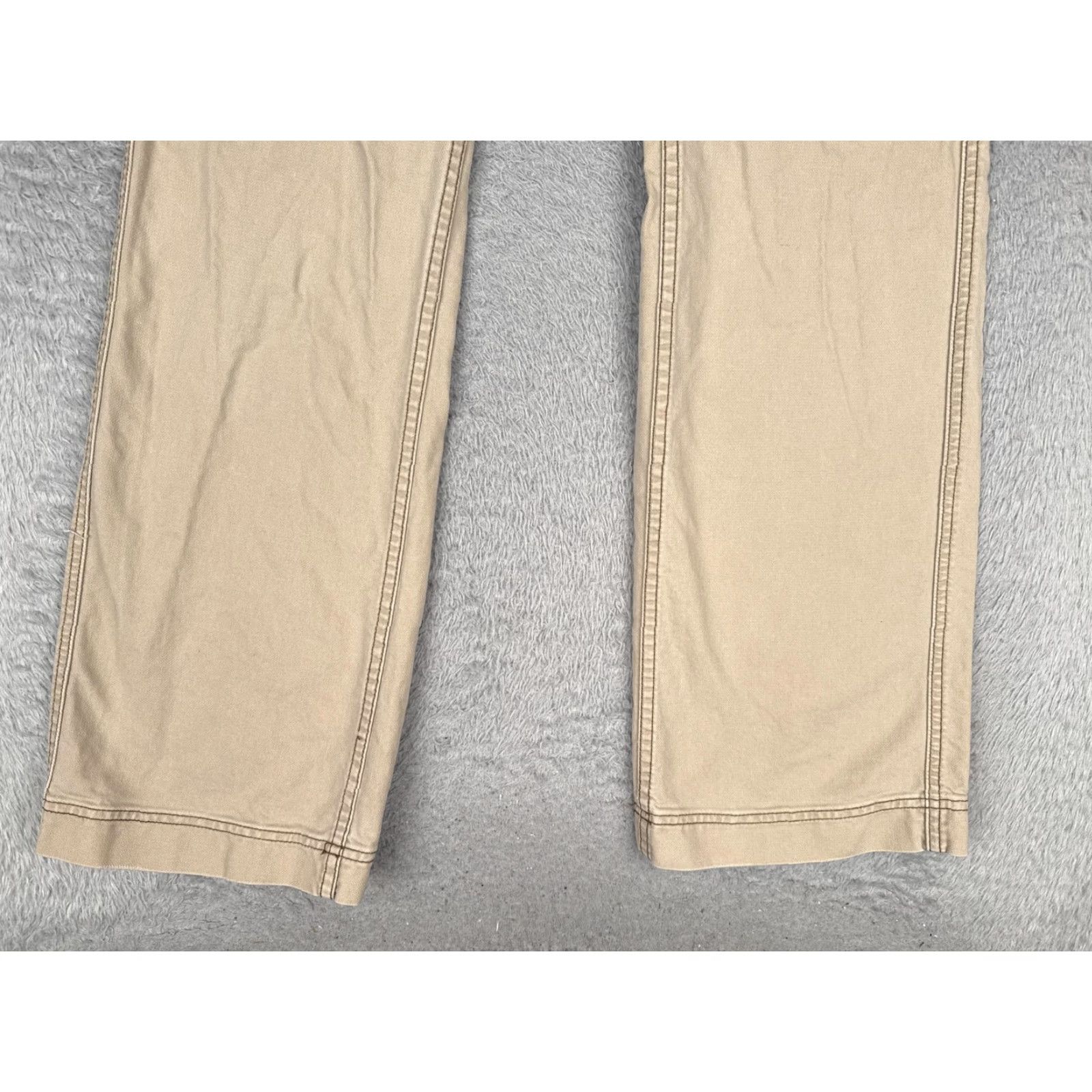 Vintage Maurices Jeans Bootcut Juniors 11 Beige Light Wash Mid Rise 100% Cotton Denim Five-Pocket Zipper 32x31 Womens 90s Cowboy Vintage No Size 32" / US 10 / IT 46 - 2 Thumbnail
