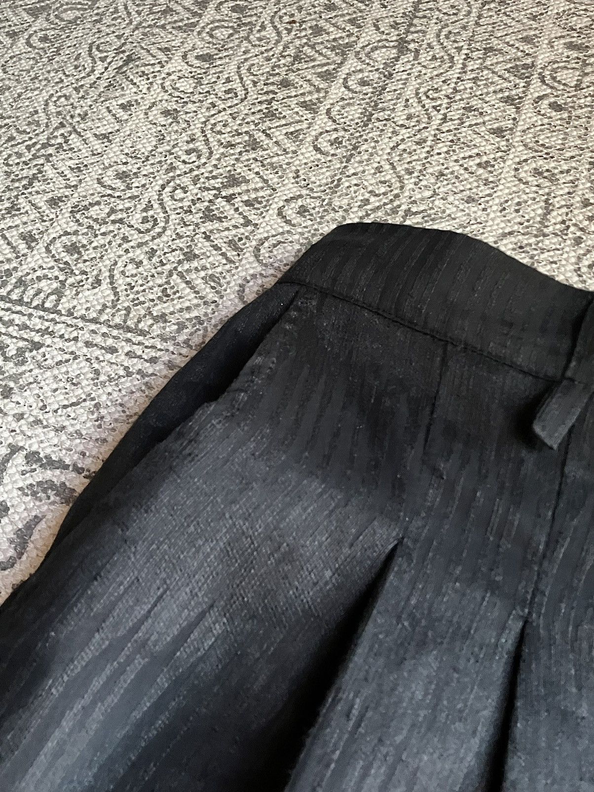 Nostra Santissima NostraSantissima: Black Linen Pleated Shorts Size US 33 - 5 Thumbnail