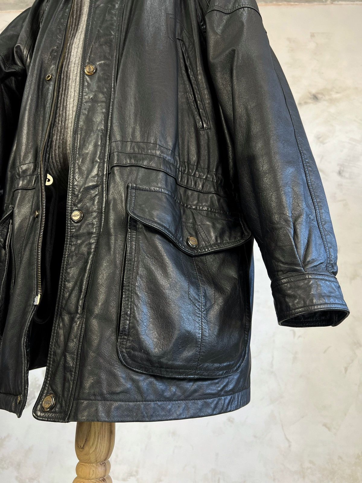 Aldo Vintage Aldo Colitti Leather Jacket Size XL - XXL 56 Size US XXL / EU 58 / 5 - 3 Thumbnail