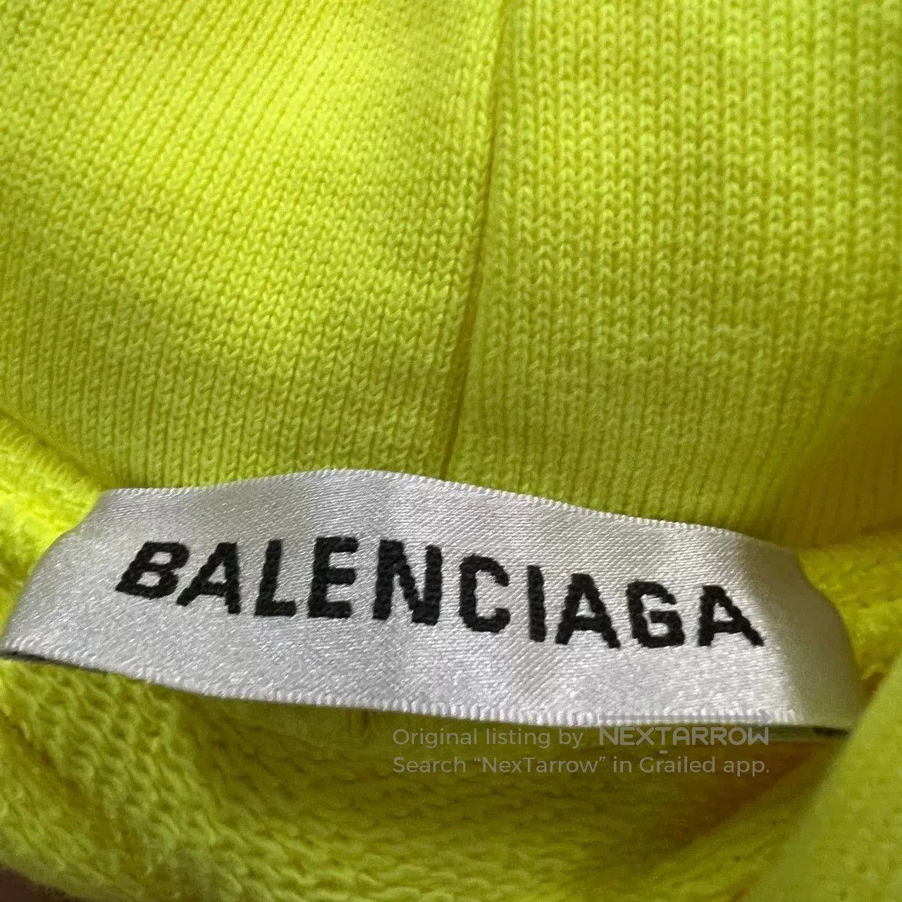 Balenciaga balenciaga neon logo print hoodie medium. Size US M / EU 48-50 / 2 - 5 Thumbnail