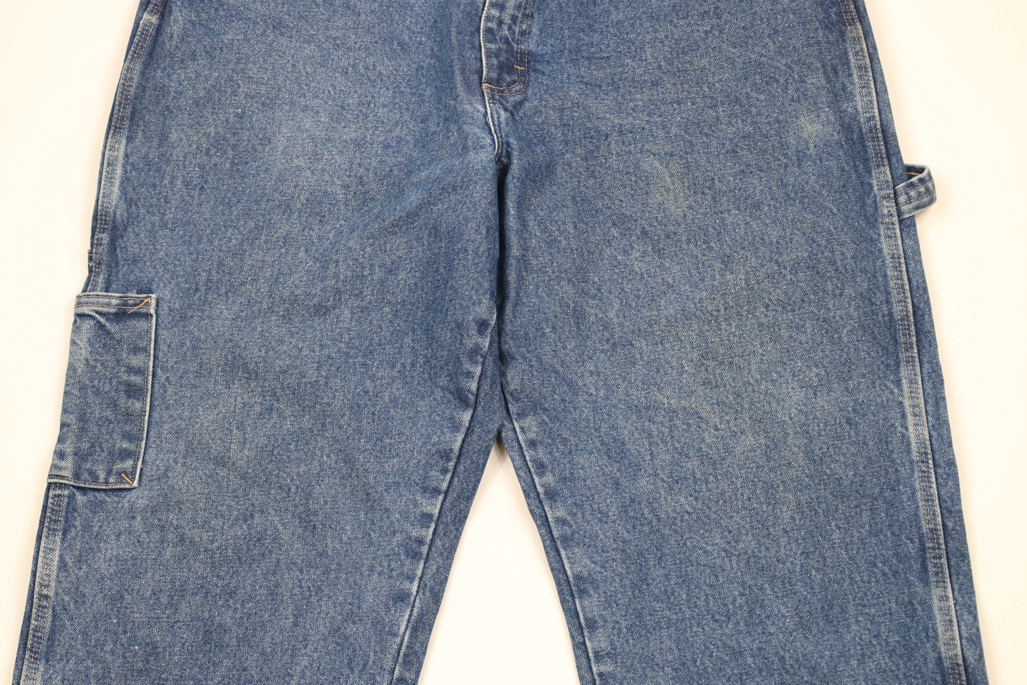 Vintage Vintage Bulwark FR Resistant Wide Leg Dungaree Denim Jeans Size US 38 / EU 54 - 3 Thumbnail