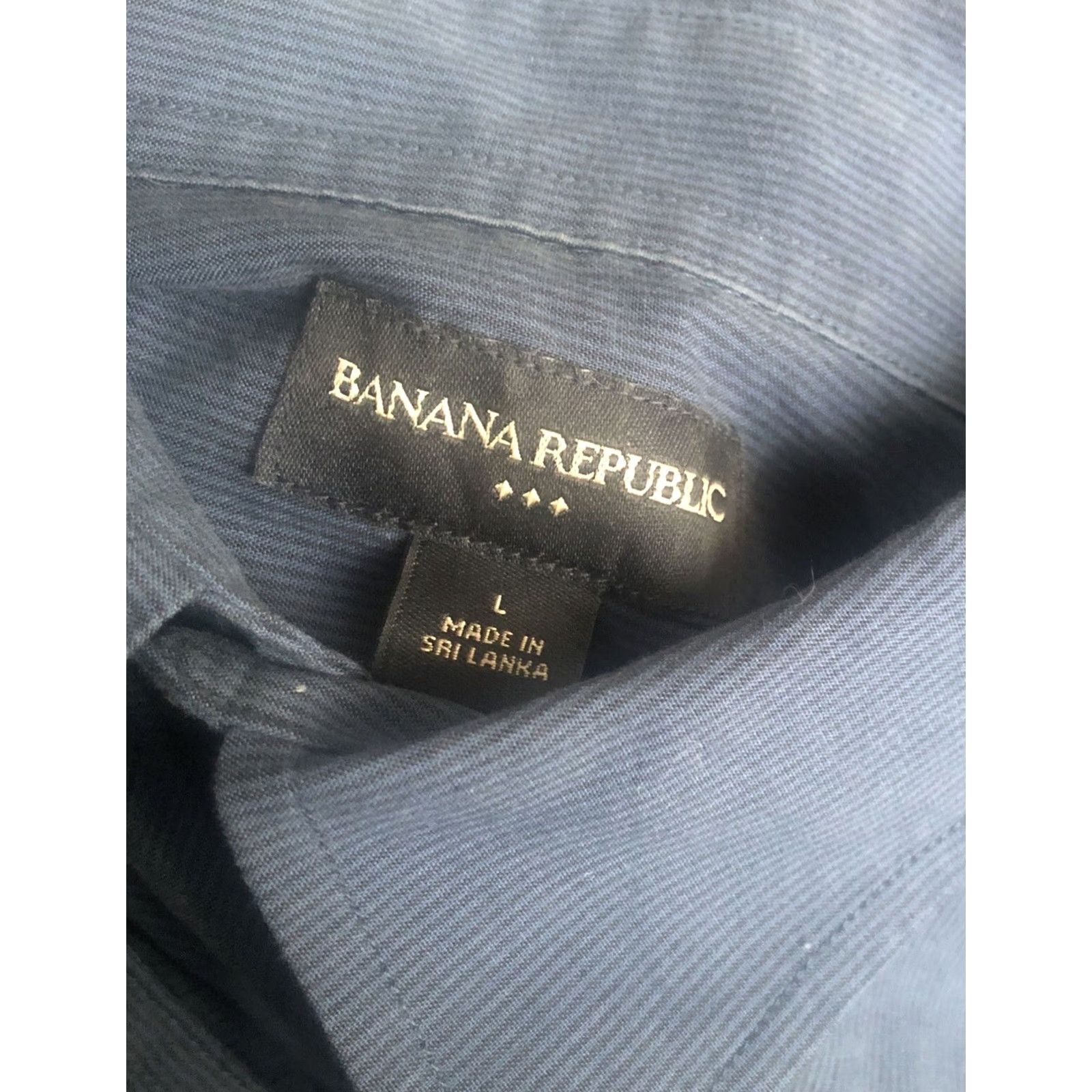 Banana Republic Banana Republic Shirt Mens L Blue Button-Up Short Sleeve Pockets Logo Embroidered Variety Casual Size US L / EU 52-54 / 3 - 4 Thumbnail