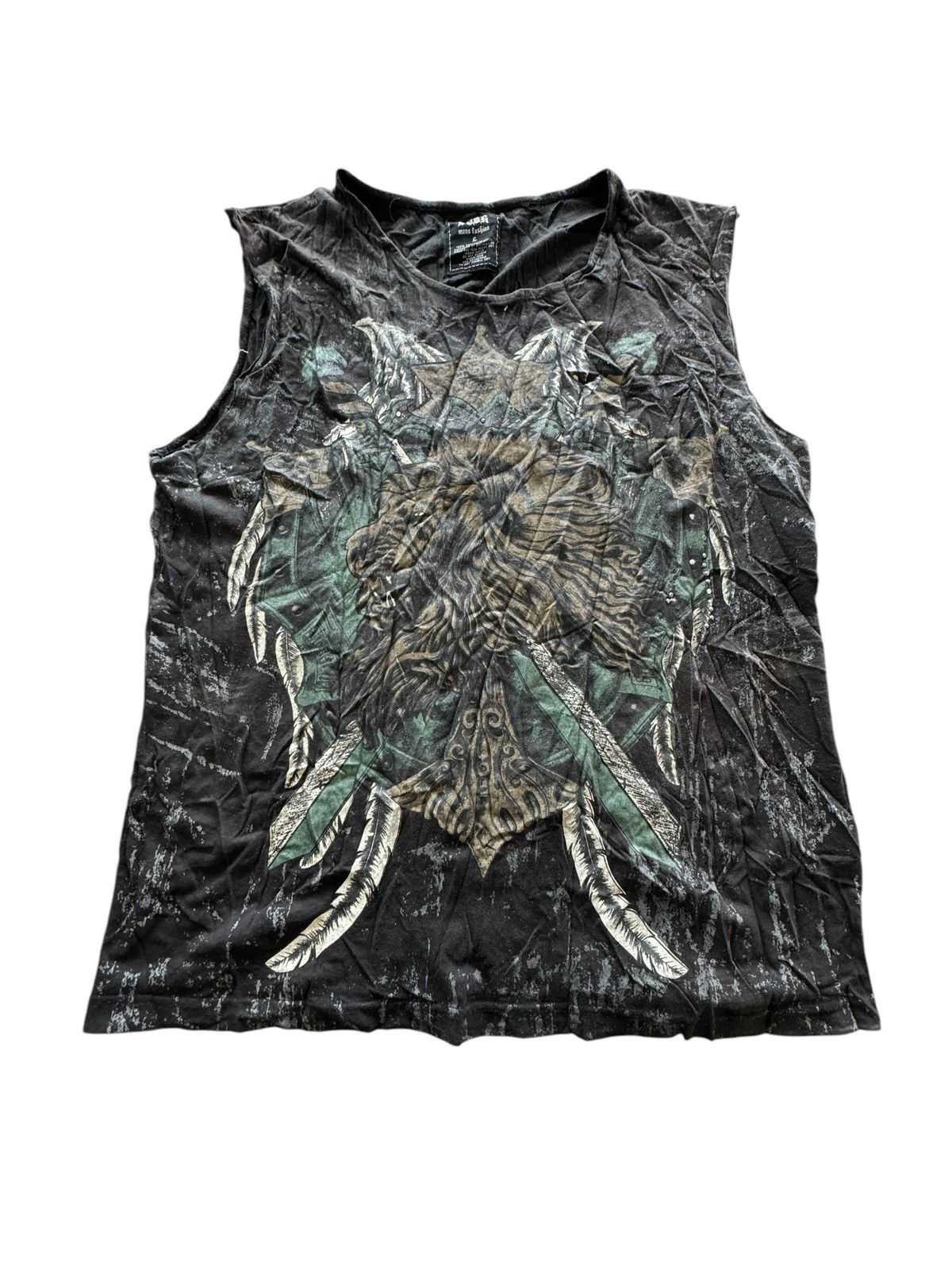 Other Lush Grunge Baroque Y2K Hand Cut Tank Top Size US L / EU 52-54 / 3 - 1 Thumbnail