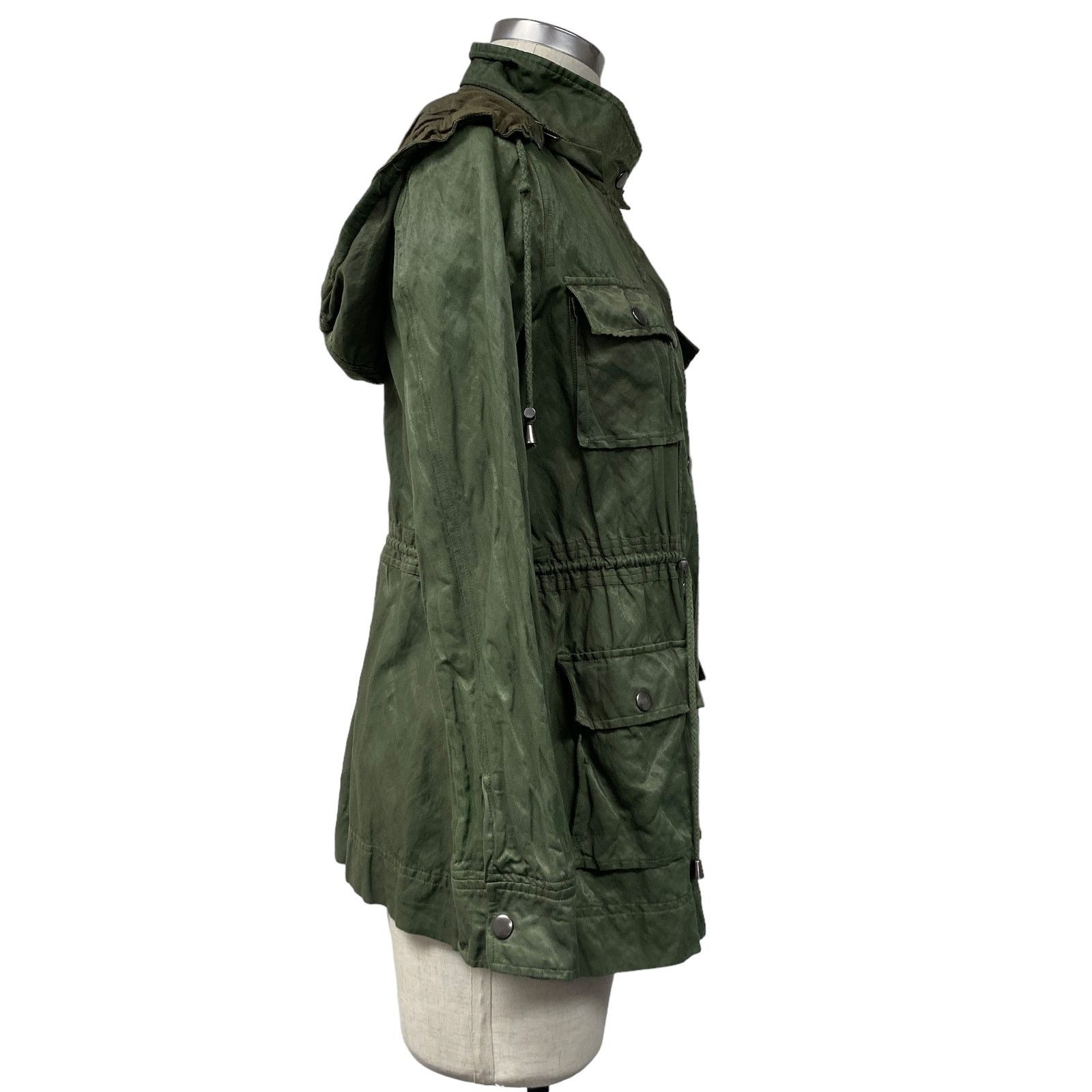 Joie Joie Green Vera Jane Anorak Utility Zip Front Jacket Size S / US 4 / IT 40 - 4 Thumbnail
