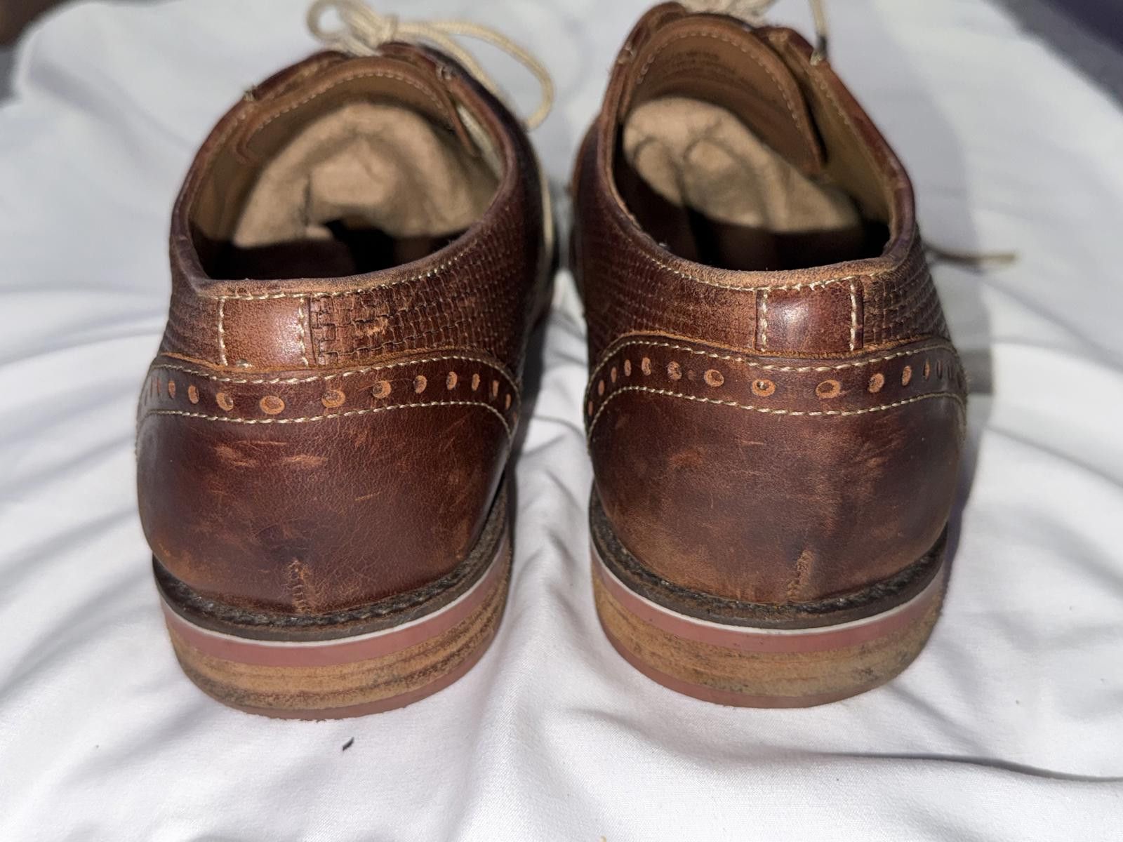 Giorgio Brutini Giorgio Brutini Mens Jeffers 25043 Leather Woven Derby Shoes Size US 9.5 / EU 42-43 - 5 Thumbnail