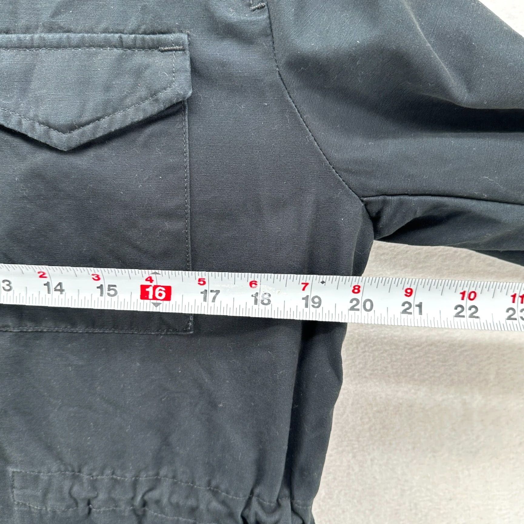 Levi's Levi's Anorak Jacket Black Women's M Full Zip Pockets Casual Winter Long Sleeve Regular Fit Size M / US 6-8 / IT 42-44 - 7 Thumbnail