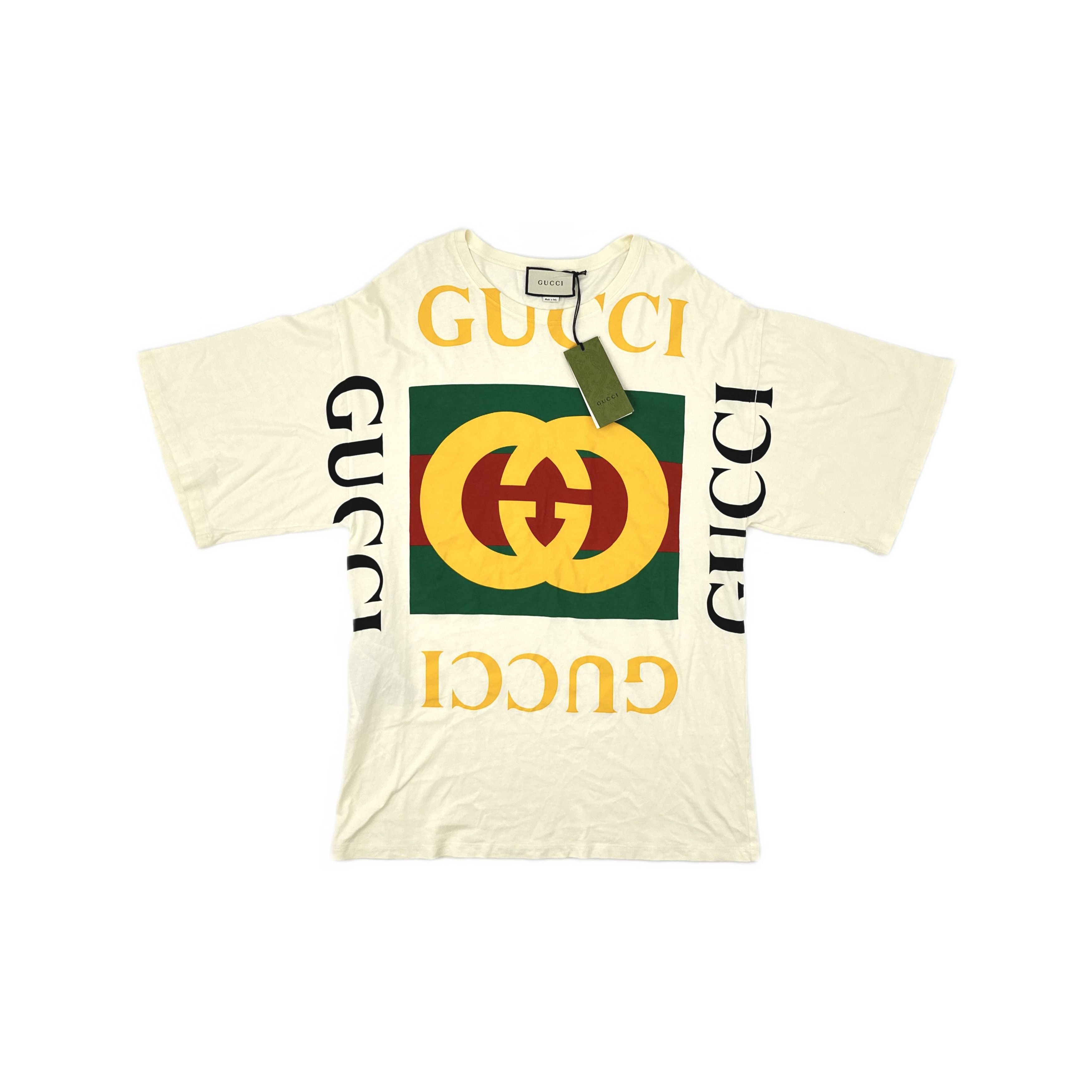Gucci Gucci Logo Graphic Short Sleeve T-Shirt Size S Size S / US 4 / IT 40 - 1 Thumbnail