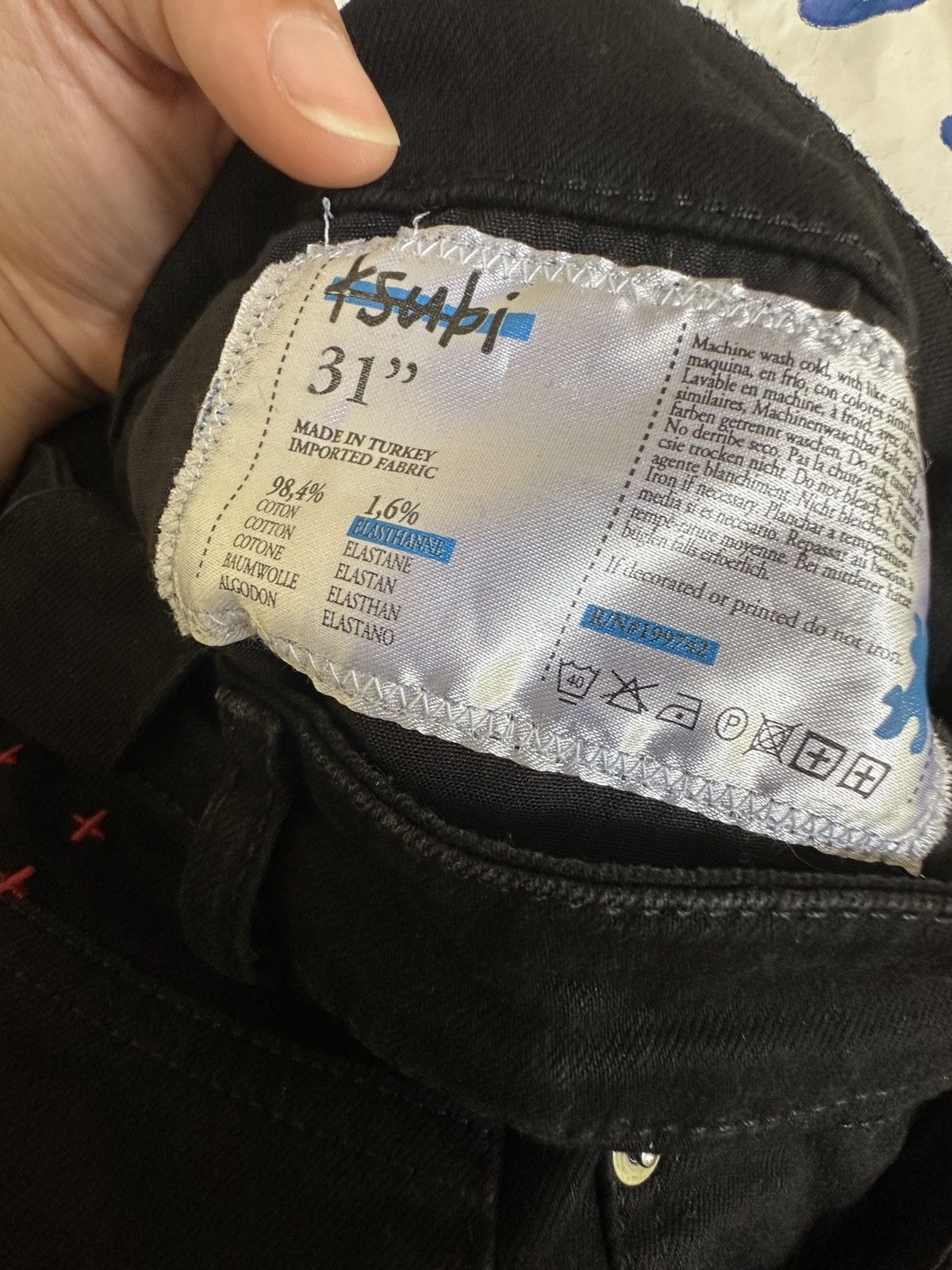 Ksubi Ksubi Black Chitch Laid Black Jeans size 31 Size US 31 - 9 Thumbnail