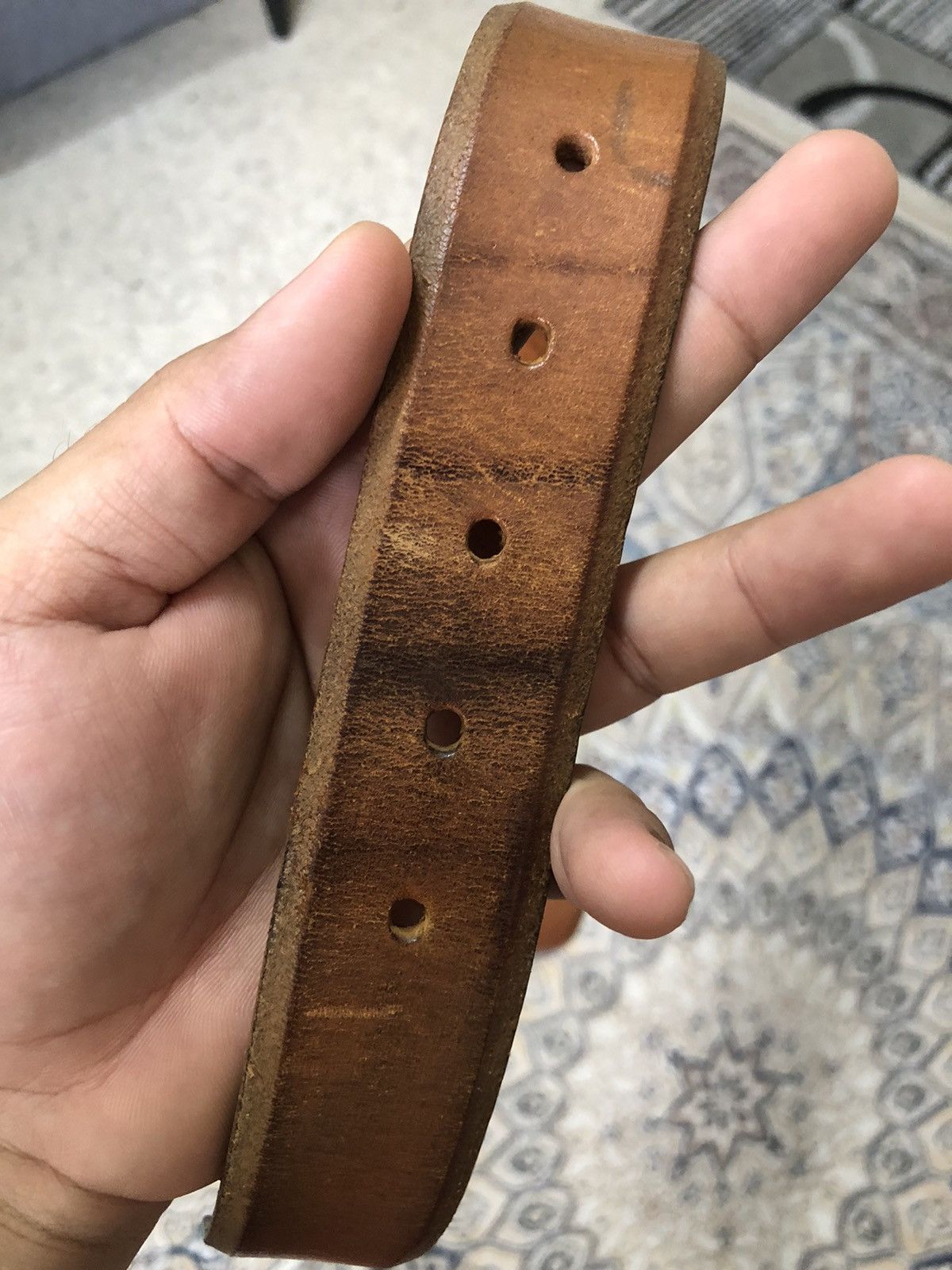 Jil Sander Vintage Jil Sander Brown Leather Belt Size ONE SIZE - 11 Thumbnail
