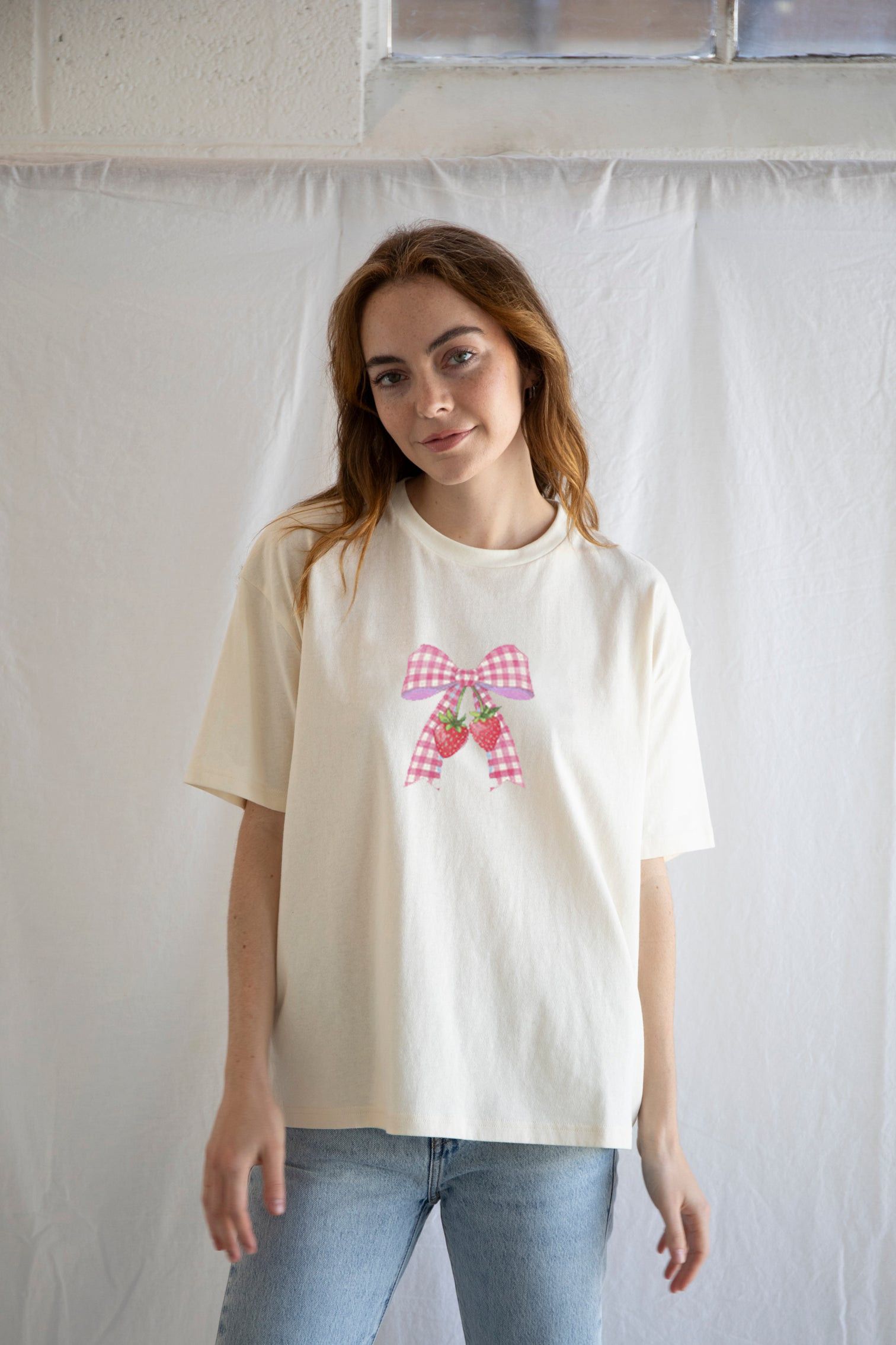 Vintage Picnic Bow Tee Shirt Size S / US 4 / IT 40 - 1 Thumbnail