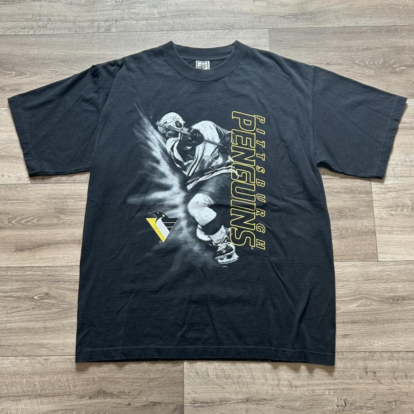 NHL Vintage 90’s Pittsburgh Penguins Hockey NHL T shirt XL Size US XL / EU 56 / 4 - 1 Thumbnail