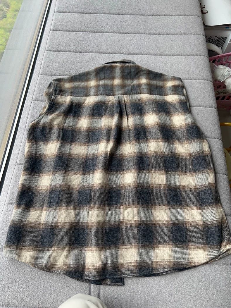 Our Legacy Our LegacyFW24 plaid curved hem single-breasted flannel lon Size US L / EU 52-54 / 3 - 8 Thumbnail